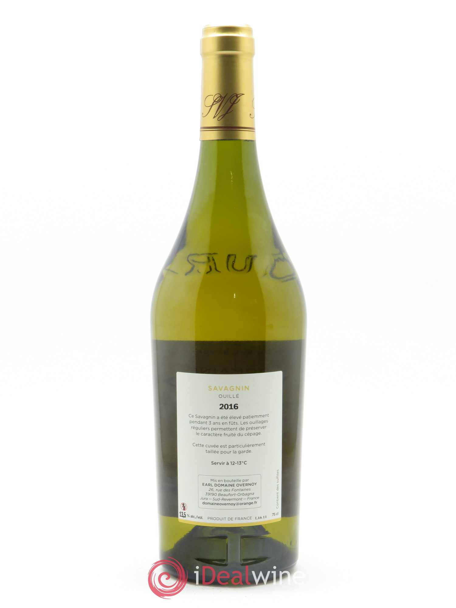Côtes du Jura Savagnin Ouillé 3 ans Guillaume Overnoy 2016 - Lot de 1 bouteille - 1