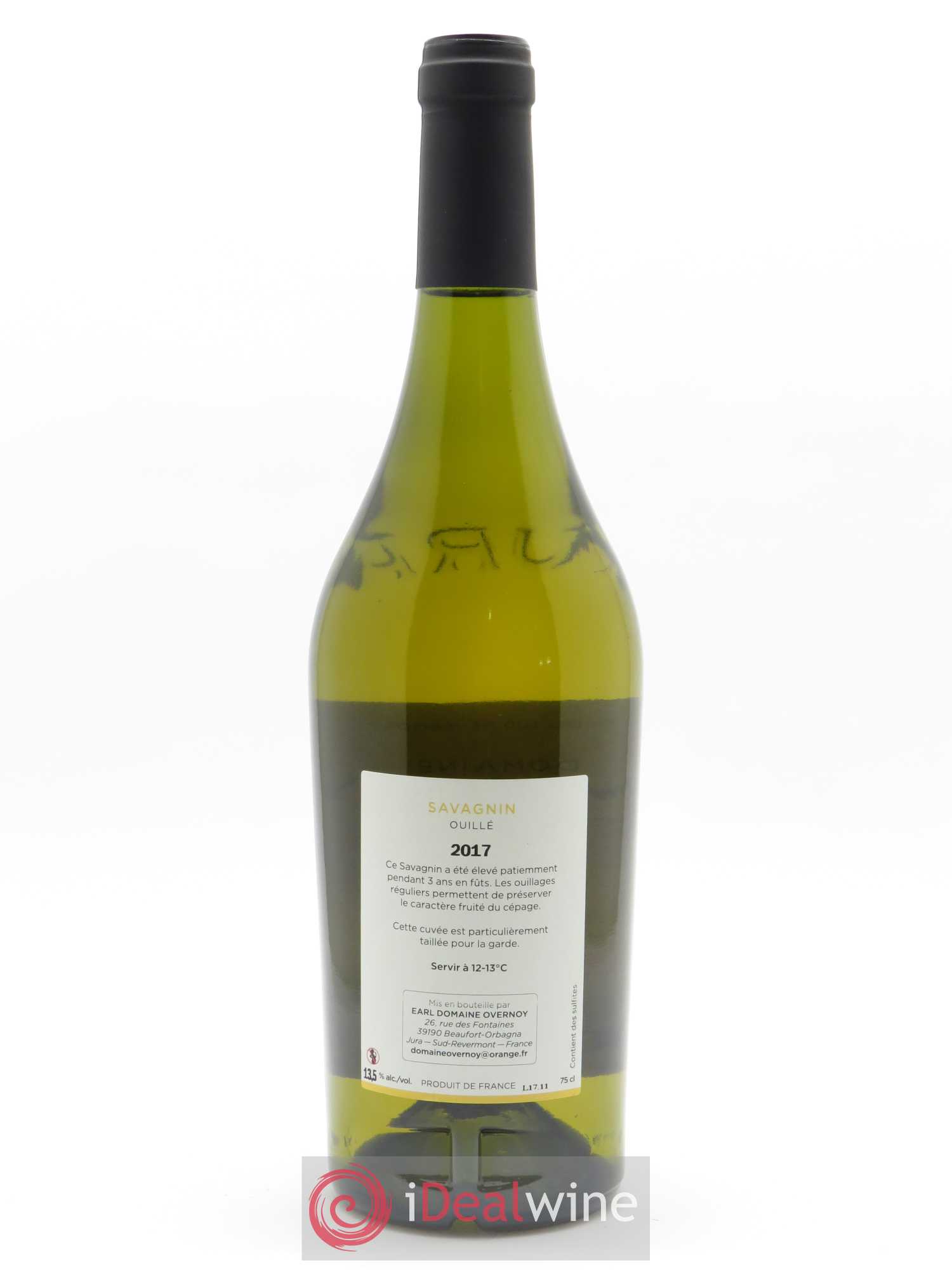 Côtes du Jura Savagnin Ouillé 3 ans Guillaume Overnoy 2017 - Lot de 1 bouteille - 1