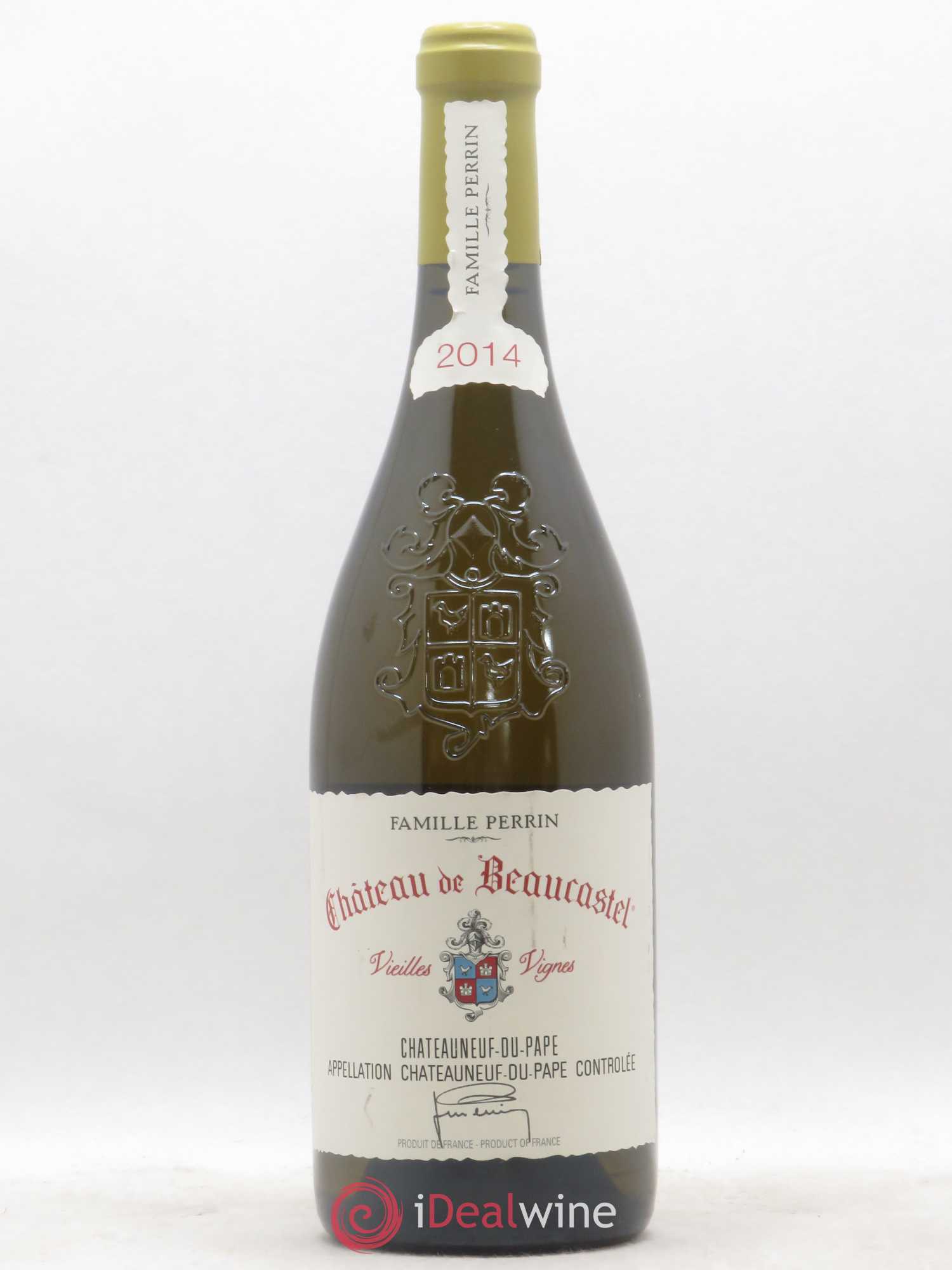 Châteauneuf-du-Pape Château de Beaucastel Vieilles vignes Roussanne Famille Perrin 2014 - Lot de 1 bouteille - 0