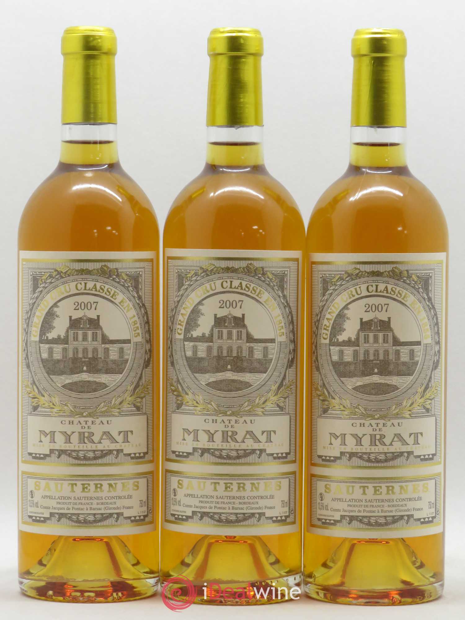 Château de Myrat 2ème Grand Cru Classé 2007 - Lotto di 6 bottiglie - 2