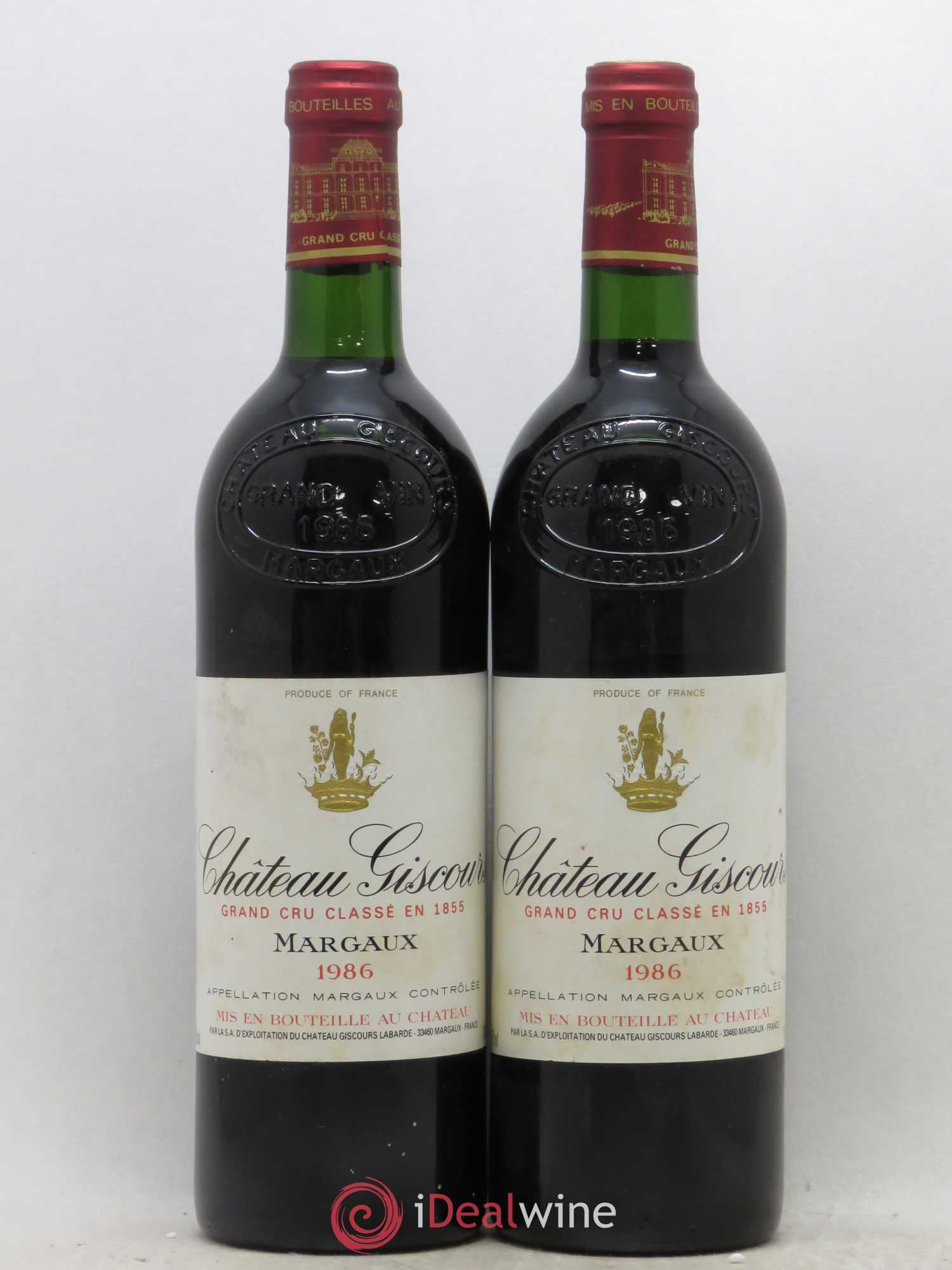 Château Giscours 3ème Grand Cru Classé 1986 - Lot de 2 bouteilles - 0