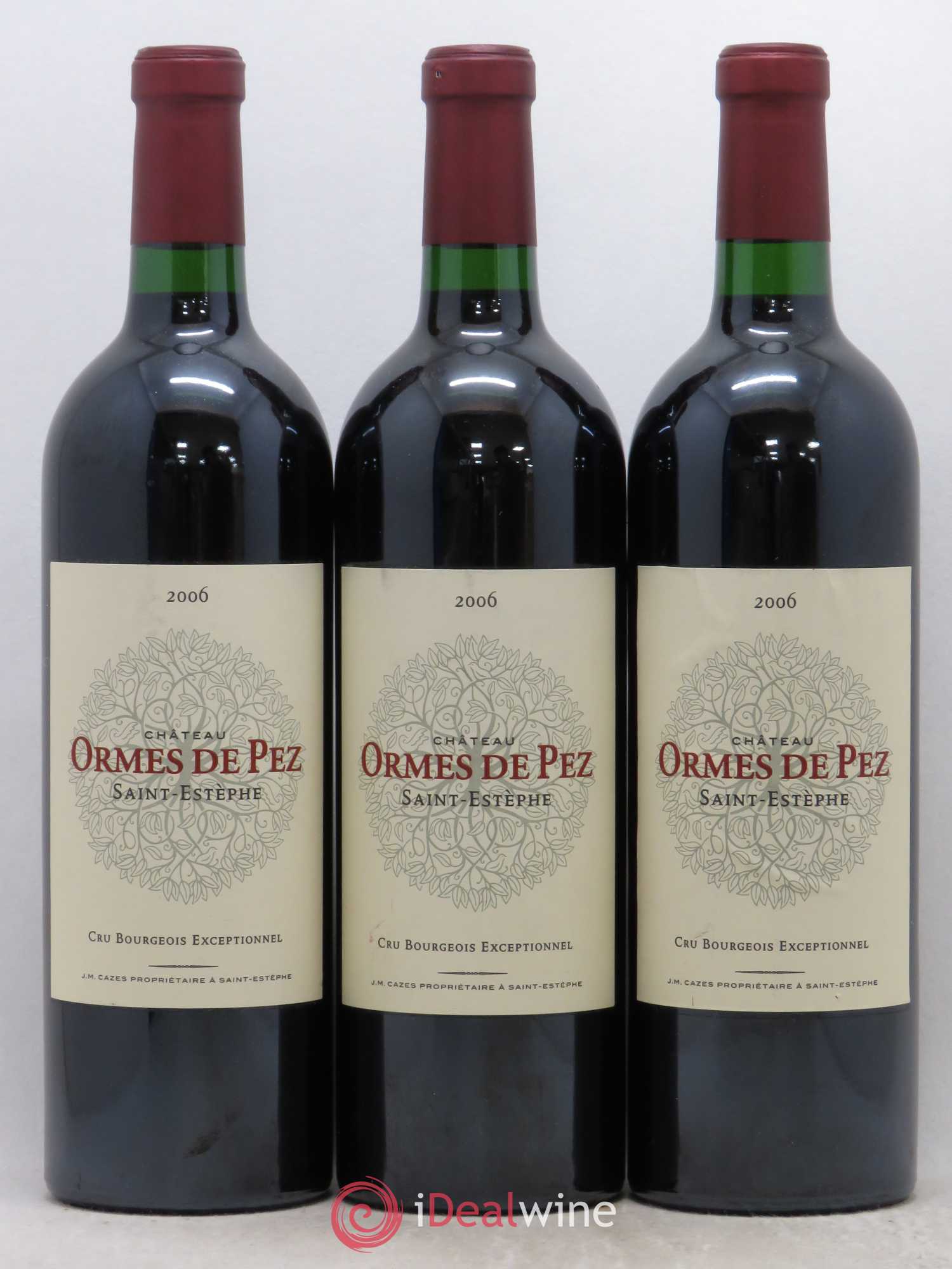 Château les Ormes de Pez 2006 - Lot de 3 bouteilles - 0