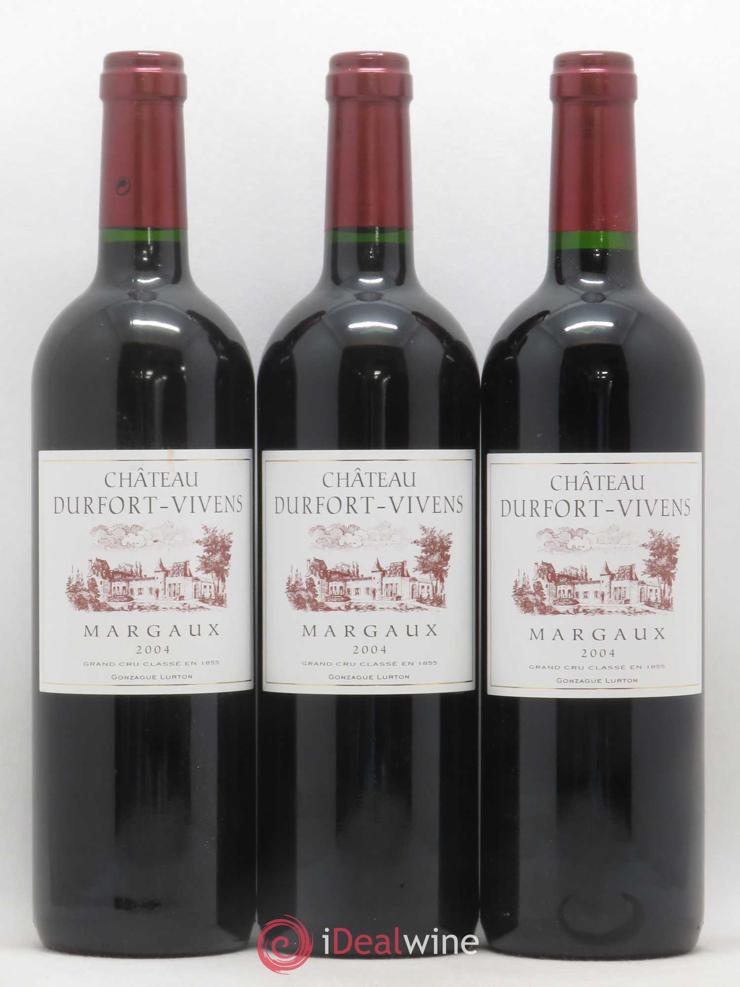Château Durfort Vivens 2ème Grand Cru Classé 2004 - Lot de 3 bouteilles - 0