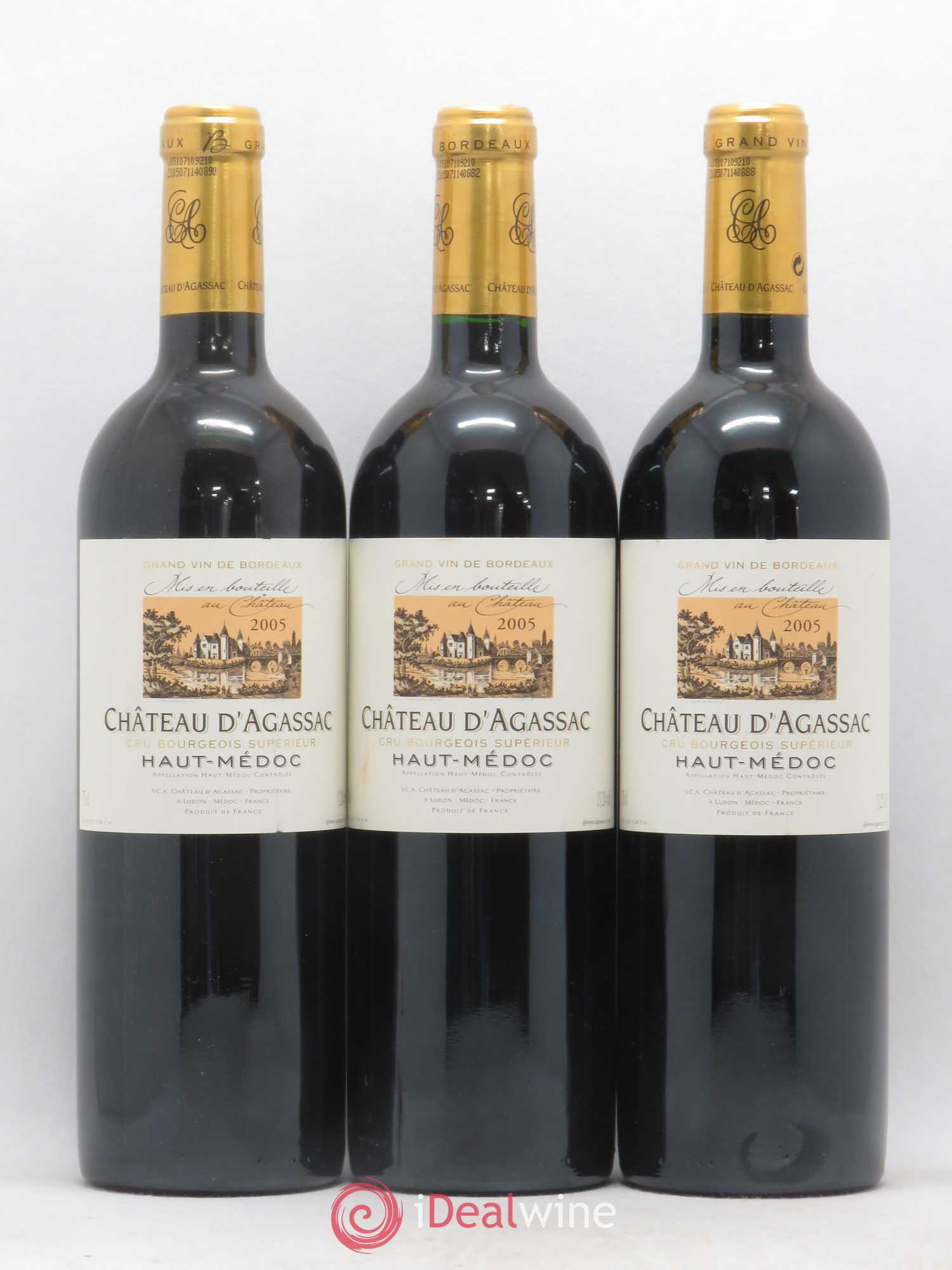 Château d' Agassac Cru Bourgeois 2005 - Lot de 6 bouteilles - 1