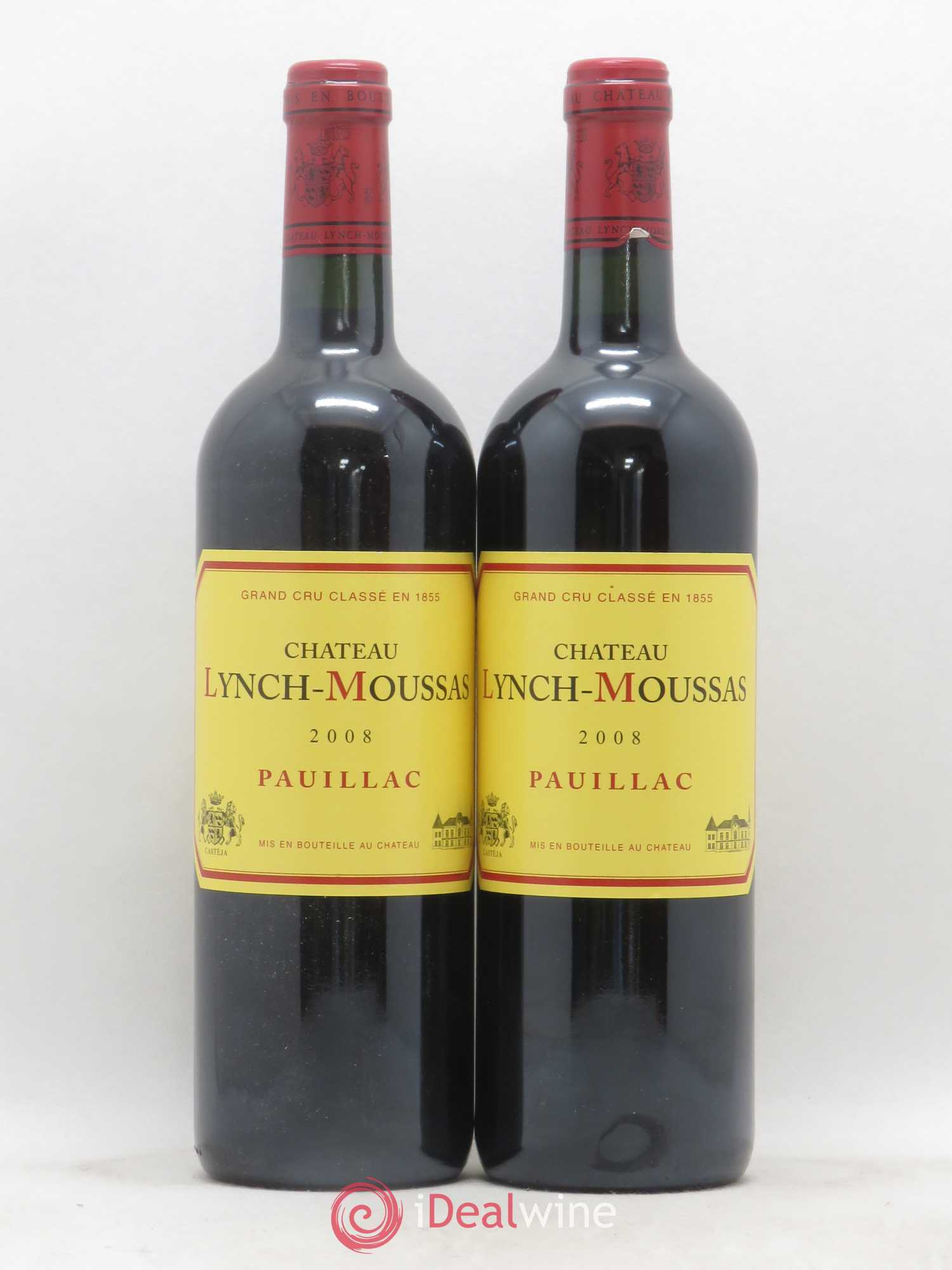 Château Lynch Moussas 5ème Grand Cru Classé 2008 - Lot de 2 bouteilles - 0