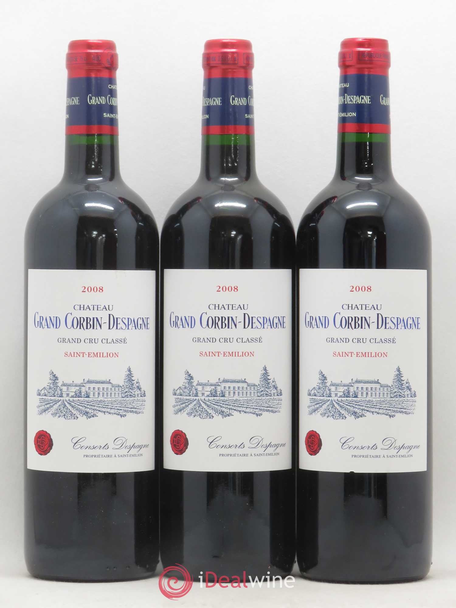 Château Grand Corbin Despagne Grand Cru Classé 2008 - Lot de 6 bouteilles - 2