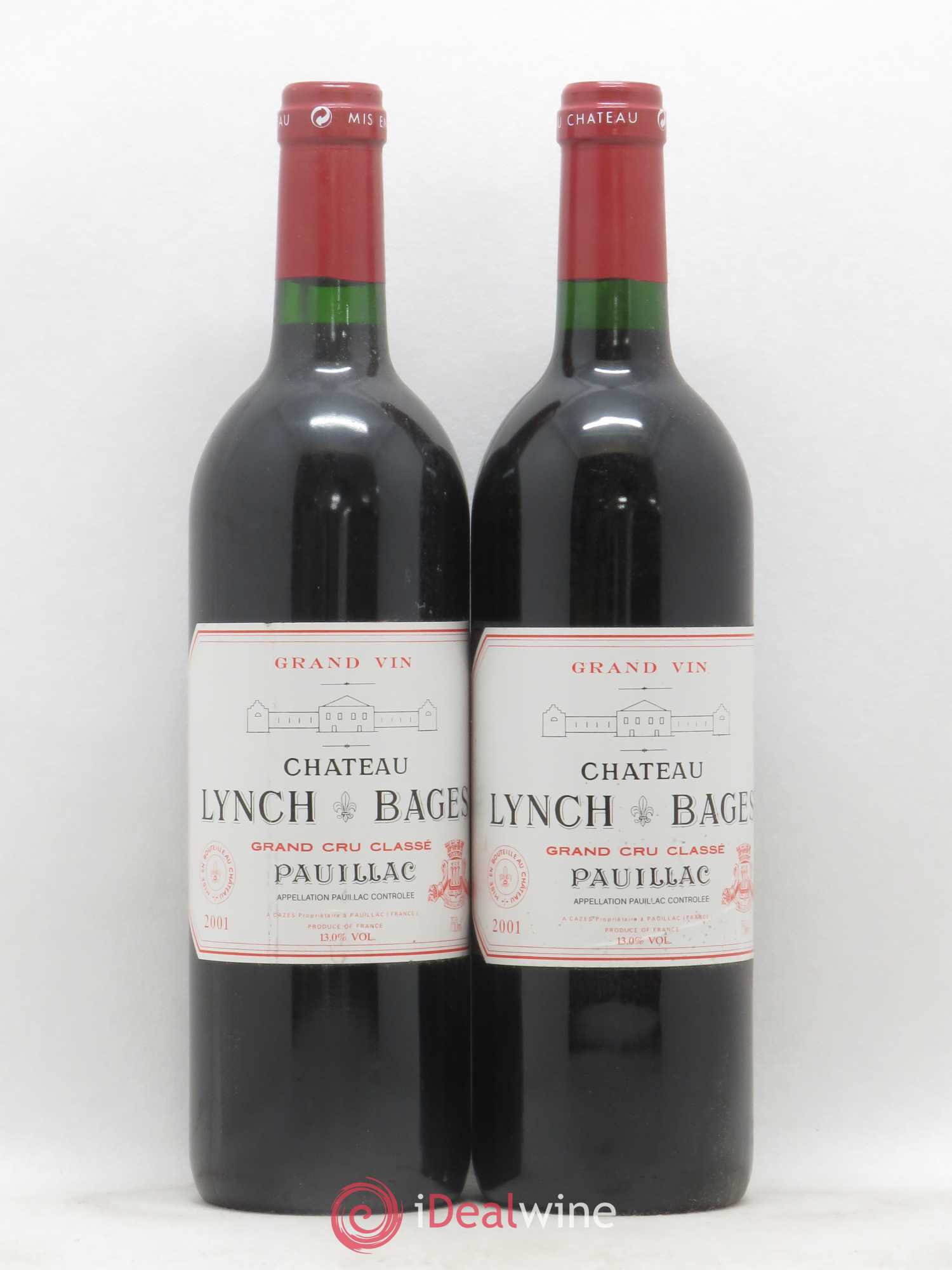 Château Lynch Bages 5ème Grand Cru Classé 2001 - Lot de 2 bouteilles - 0