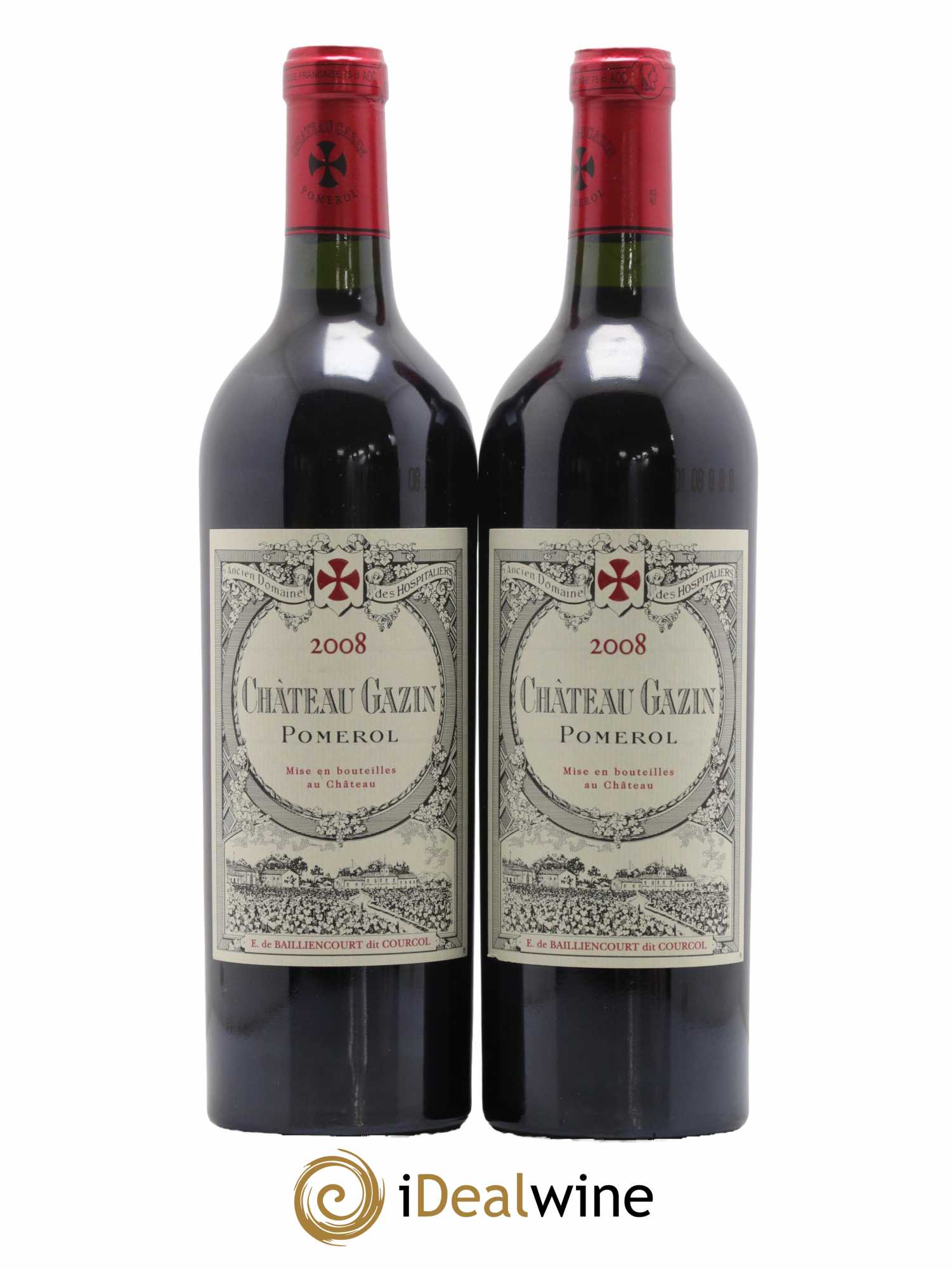 Château Gazin 2008 - Lot de 2 bouteilles - 0