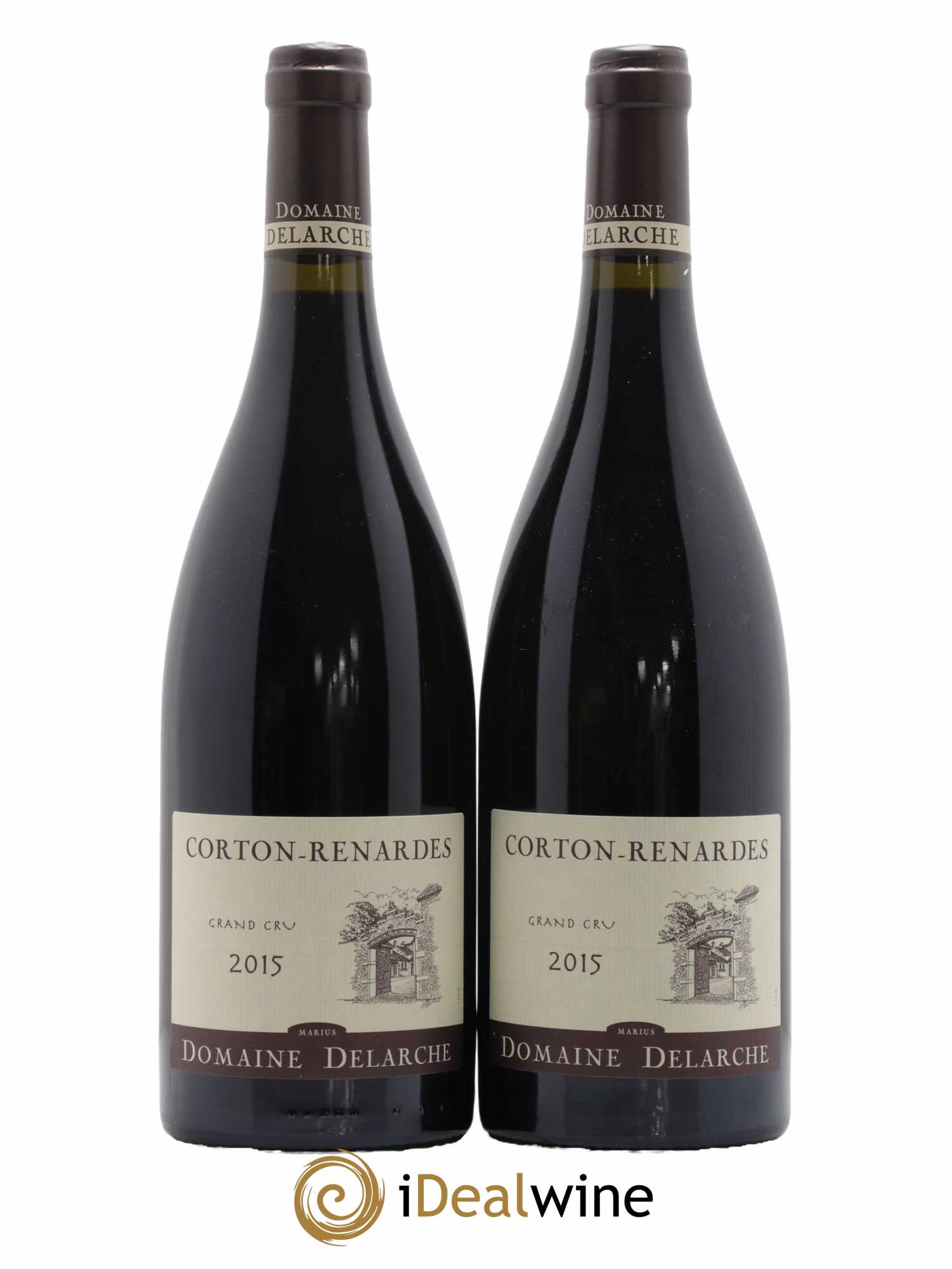 Corton Grand Cru Renardes Delarche 2015 - Lot de 2 bouteilles - 0