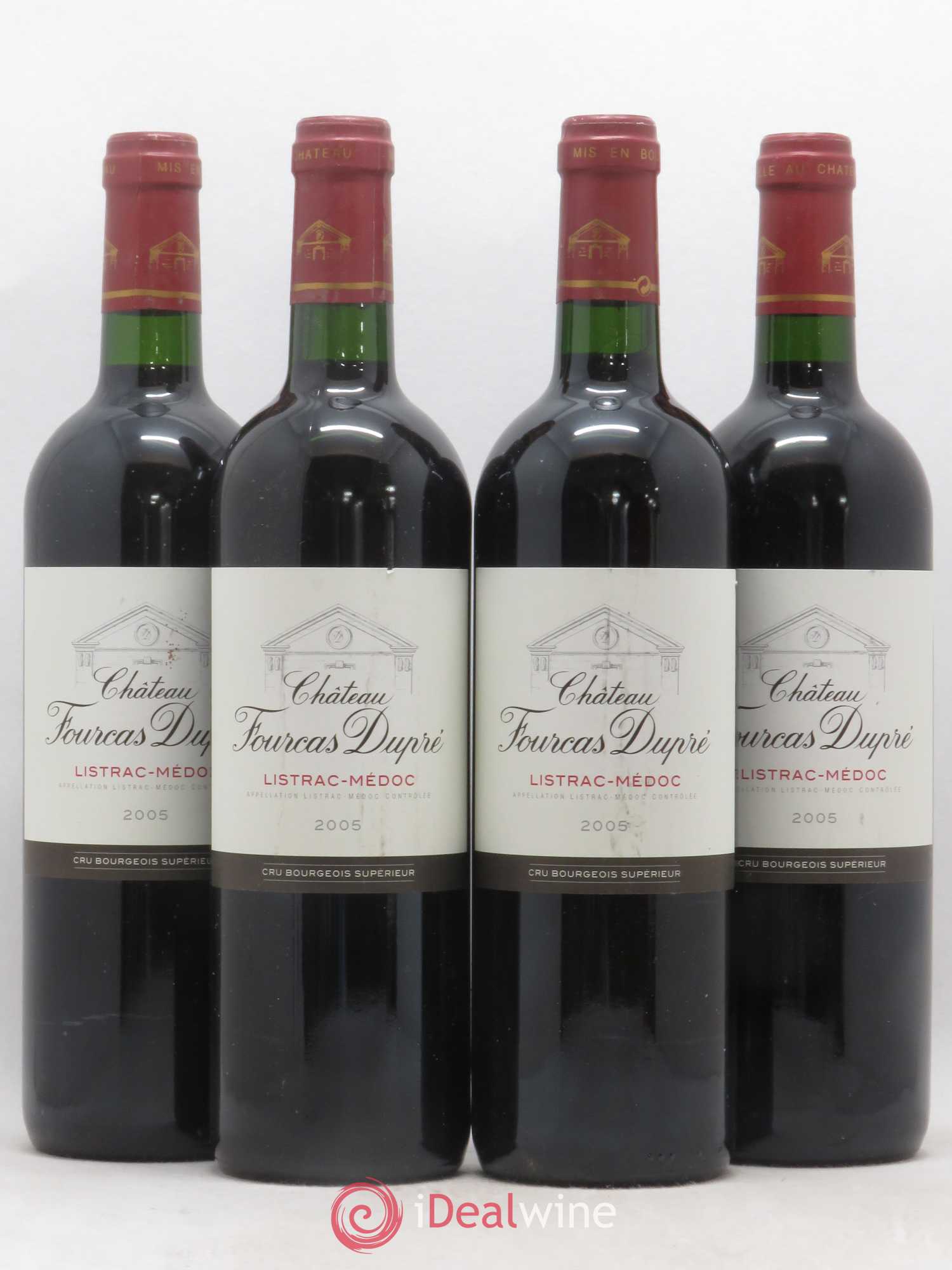 Château Fourcas Dupré (sans prix de réserve) 2005 - Lot de 4 bouteilles - 0