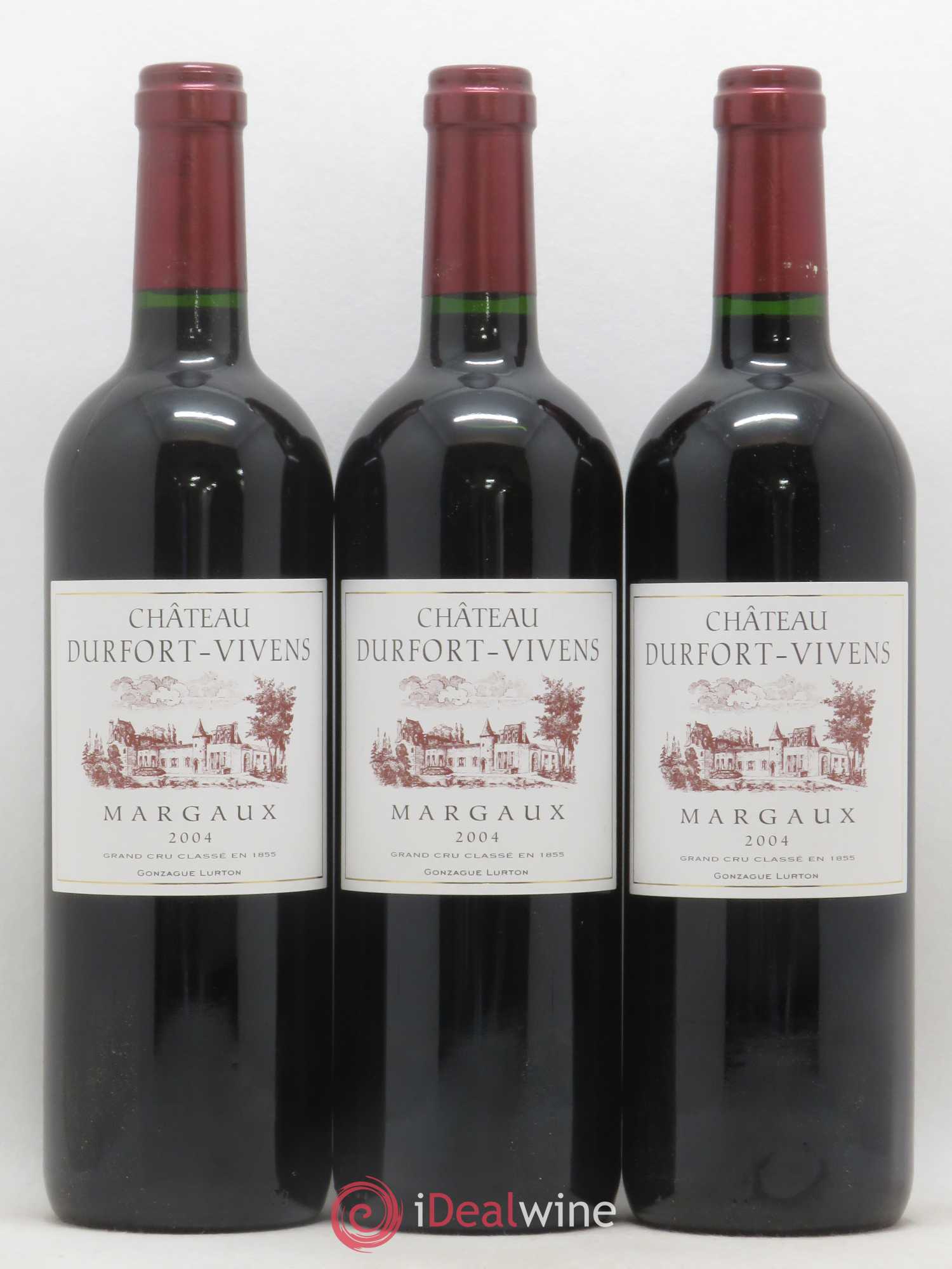 Château Durfort Vivens 2ème Grand Cru Classé 2004 - Lot de 3 bouteilles - 0