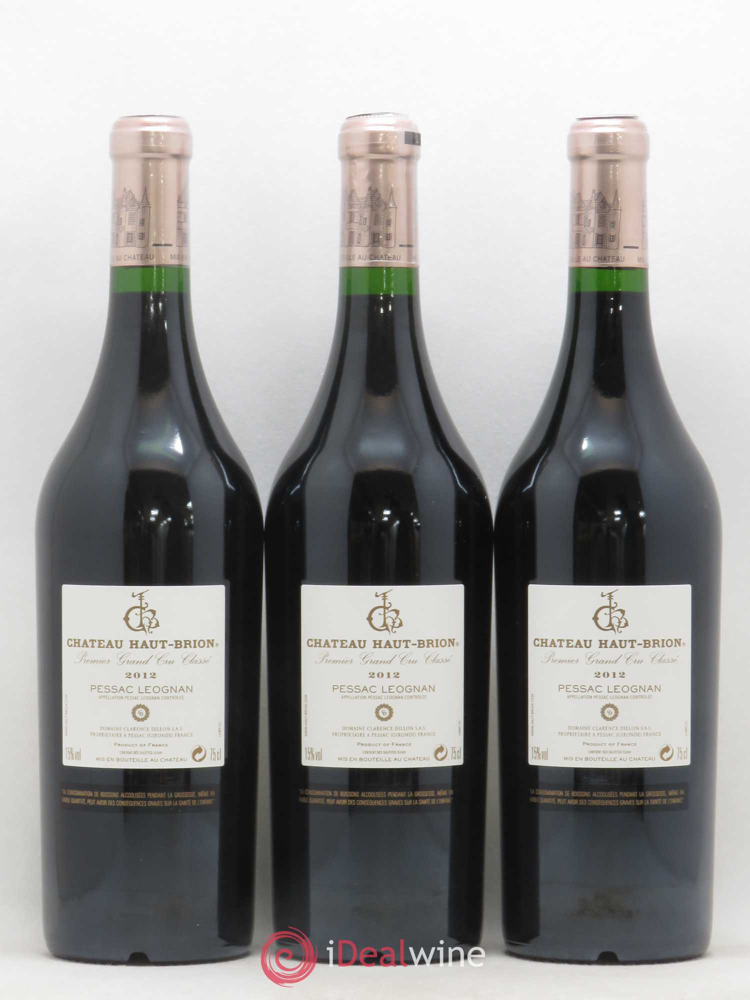 Château Haut Brion 1er Grand Cru Classé 2012 - Lot de 6 bouteilles - 2