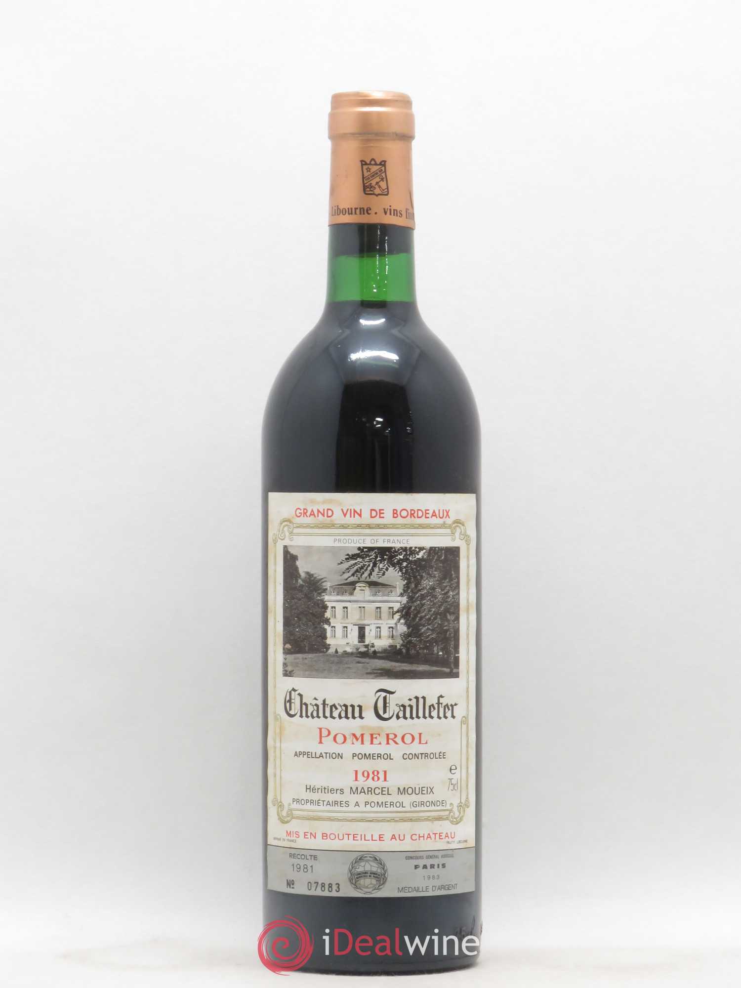 Château Taillefer 1981 - Lot de 1 bouteille - 0