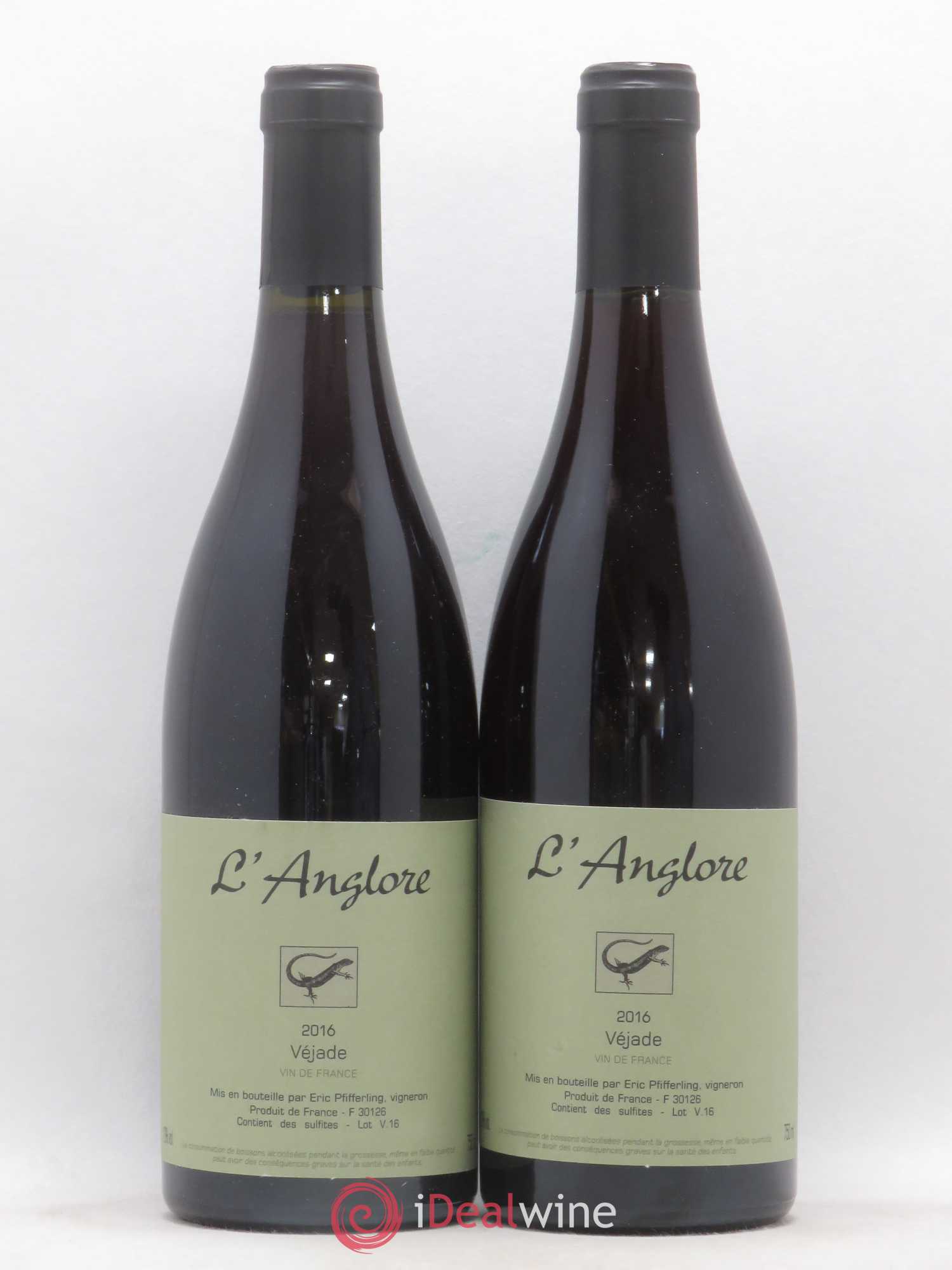 Vin de France Véjade L'Anglore 2016 - Lot de 2 bouteilles - 0