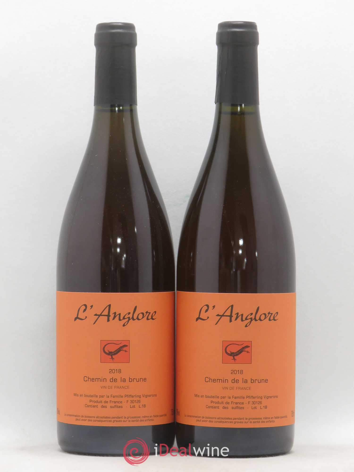 Vin de France Chemin de la brune L'Anglore 2018 - Lot de 2 bouteilles - 0