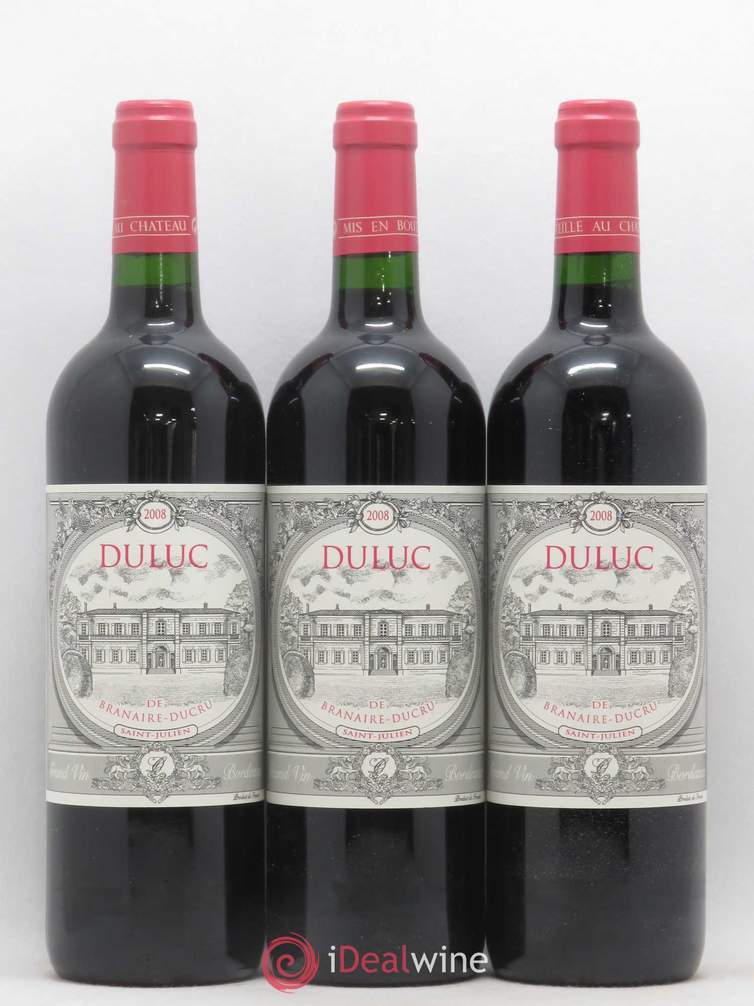 Duluc de Branaire Second Vin 2008 - Lot de 3 bouteilles - 0
