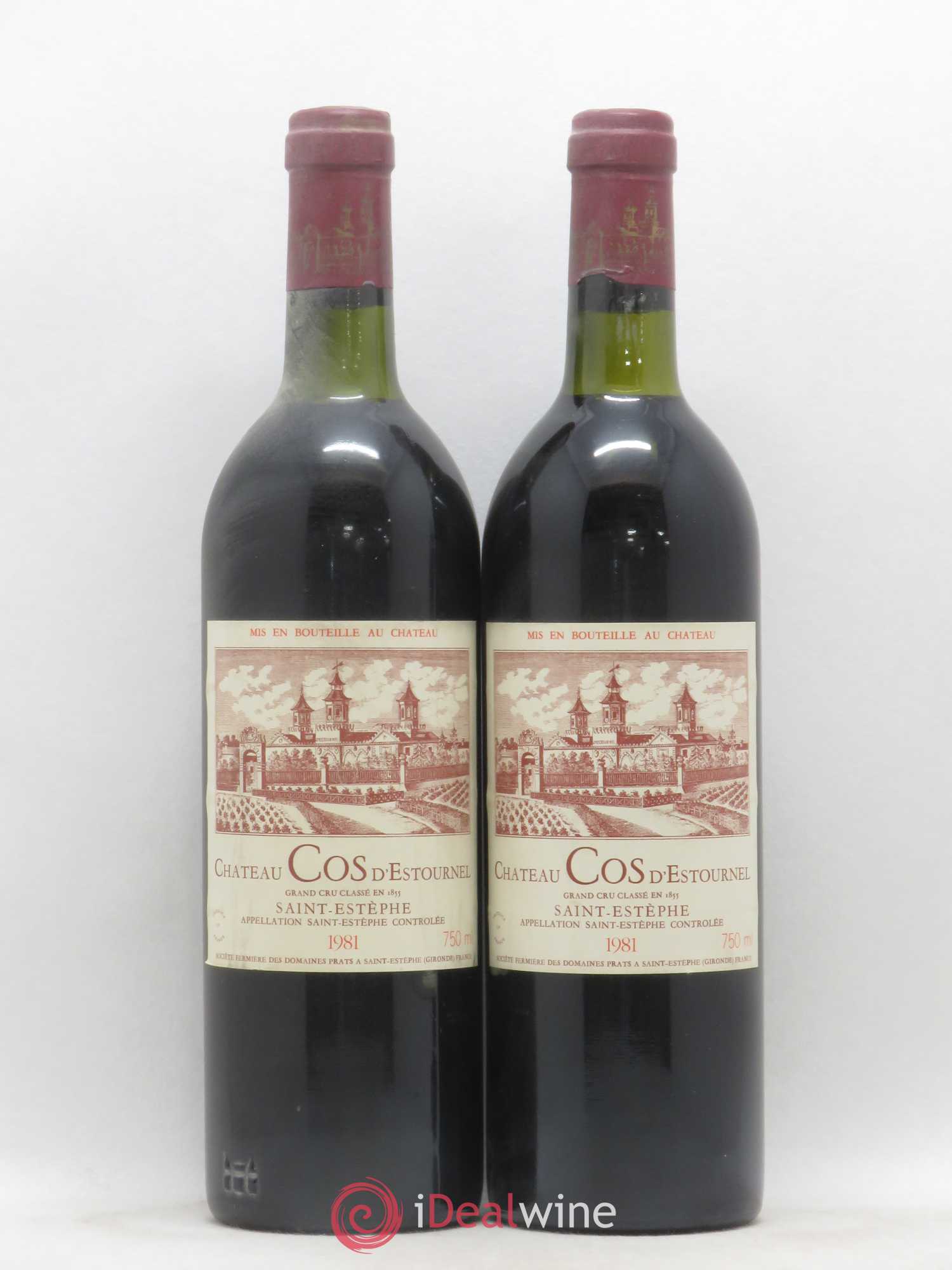 Cos d'Estournel 2ème Grand Cru Classé 1981 - Lot de 2 bouteilles - 0