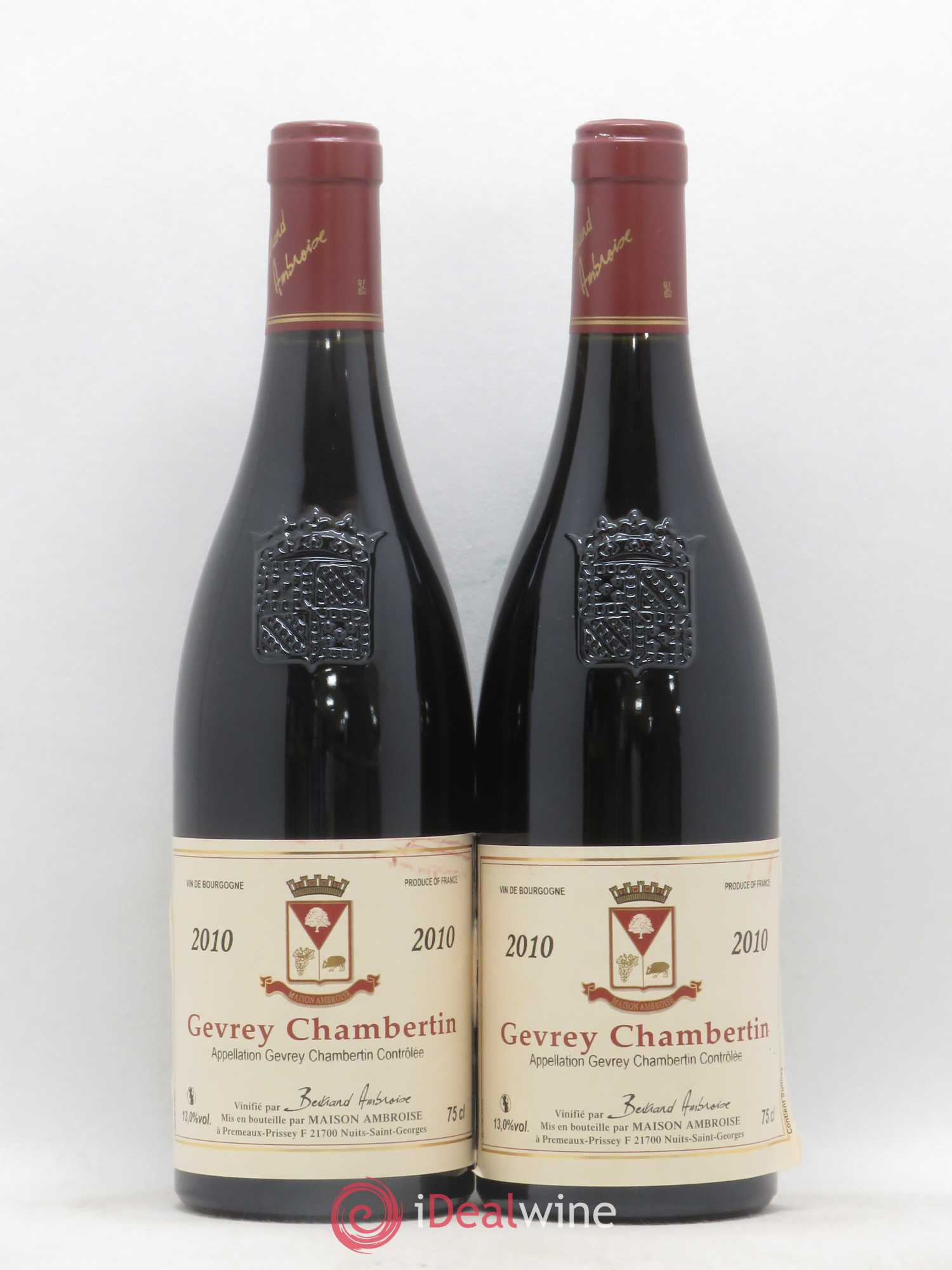 Gevrey-Chambertin Maison Ambroise (sans prix de réserve) 2010 - Posten von 2 Flaschen - 0