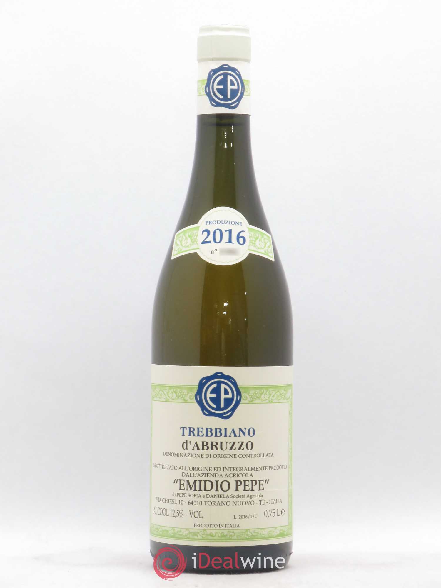 Trebbiano d'Abruzzo DOC Vecchie Viti Emidio Pepe 2016 - Lot de 1 bouteille - 0