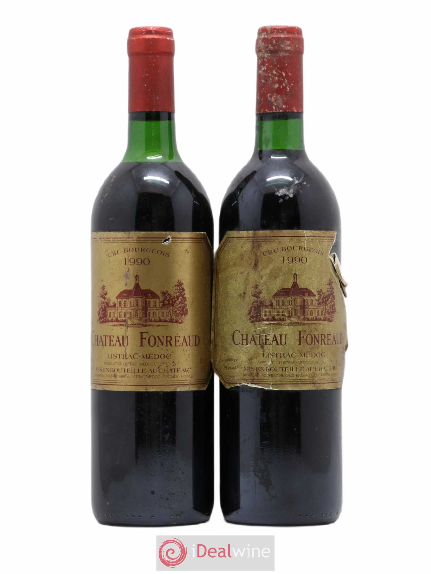 Château Fonréaud Cru Bourgeois (sans prix de réserve) 1990 - Lot de 2 bouteilles - 0