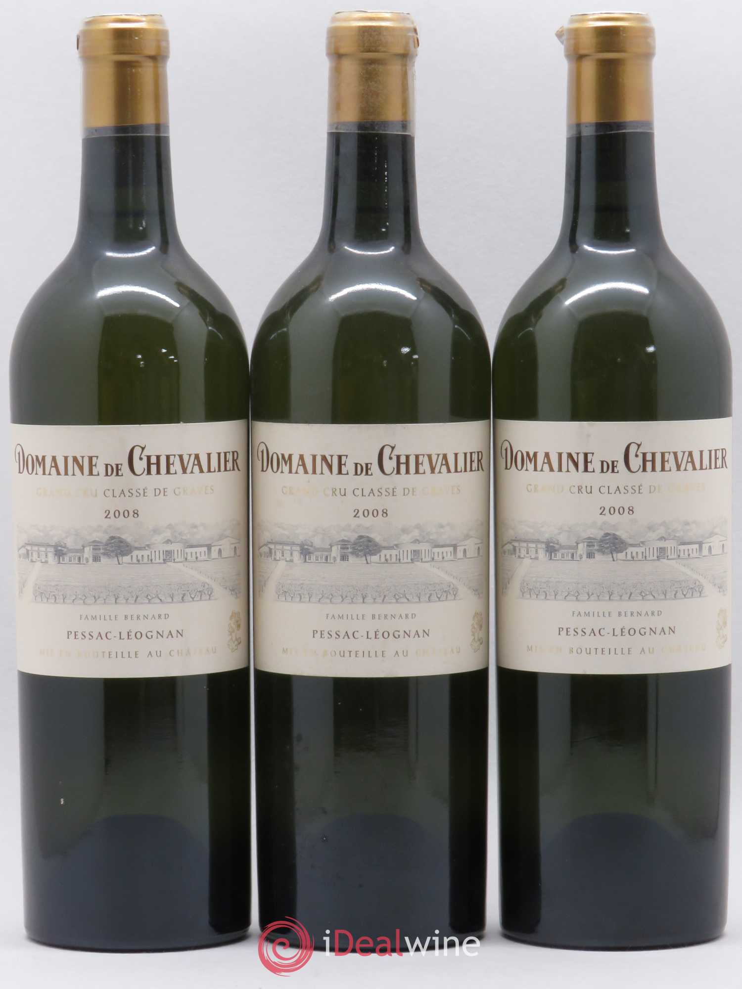 Domaine de Chevalier Cru Classé de Graves 2008 - Lot de 3 bouteilles - 0