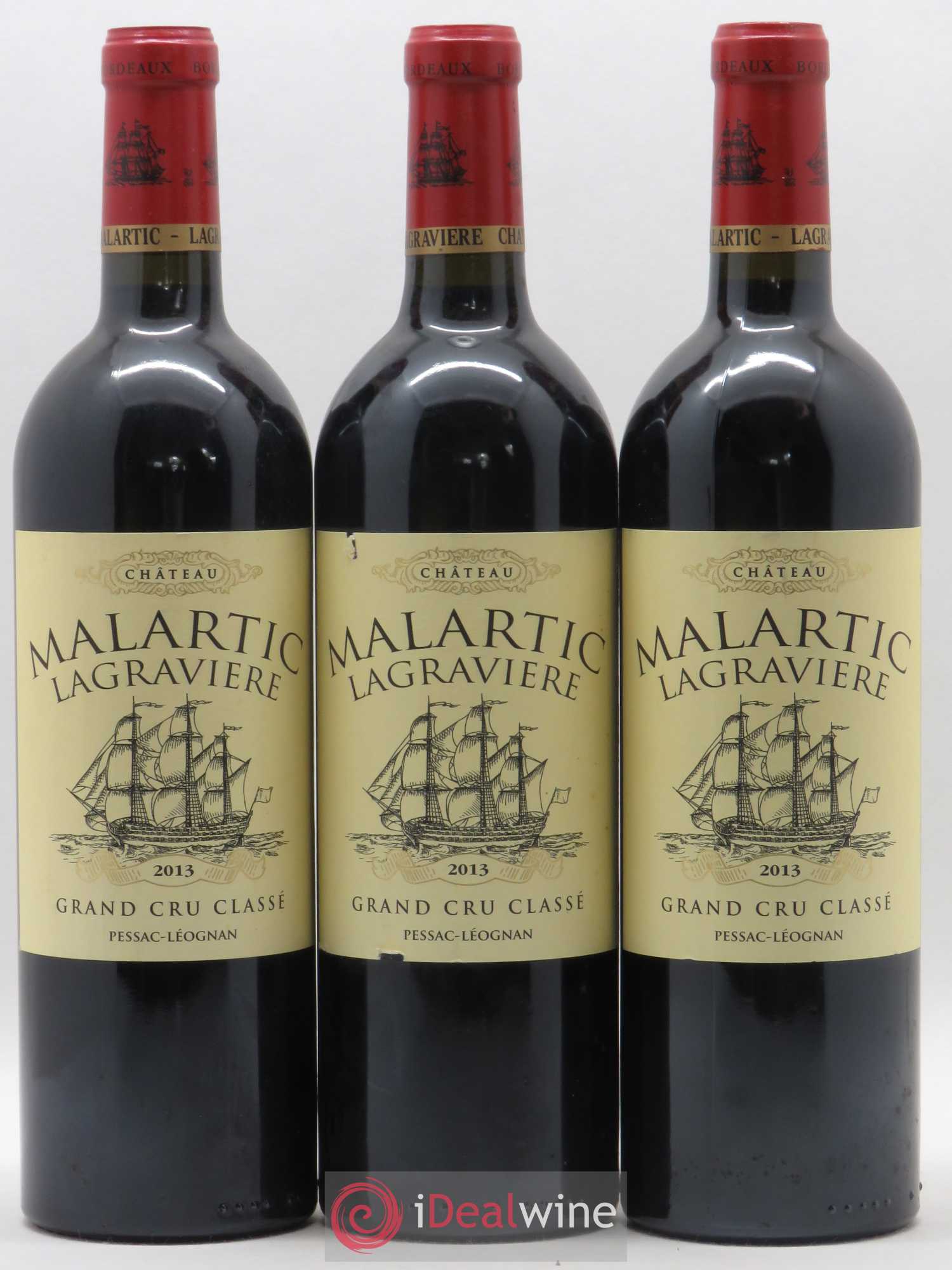 Château Malartic-Lagravière Cru Classé de Graves 2013 - Lot de 3 bouteilles - 0