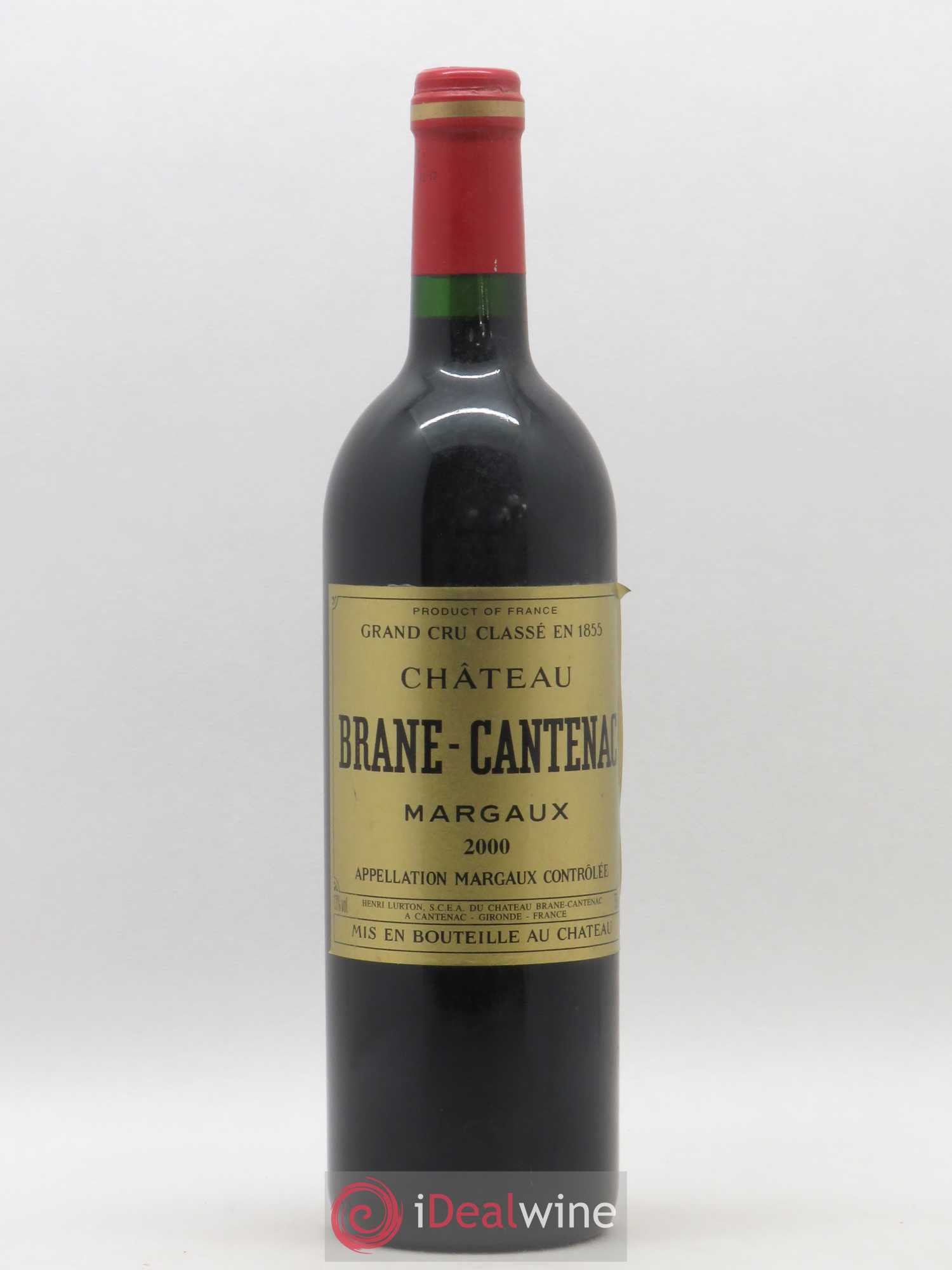 Château Brane Cantenac 2ème Grand Cru Classé 2000 - Lot de 1 bouteille - 0