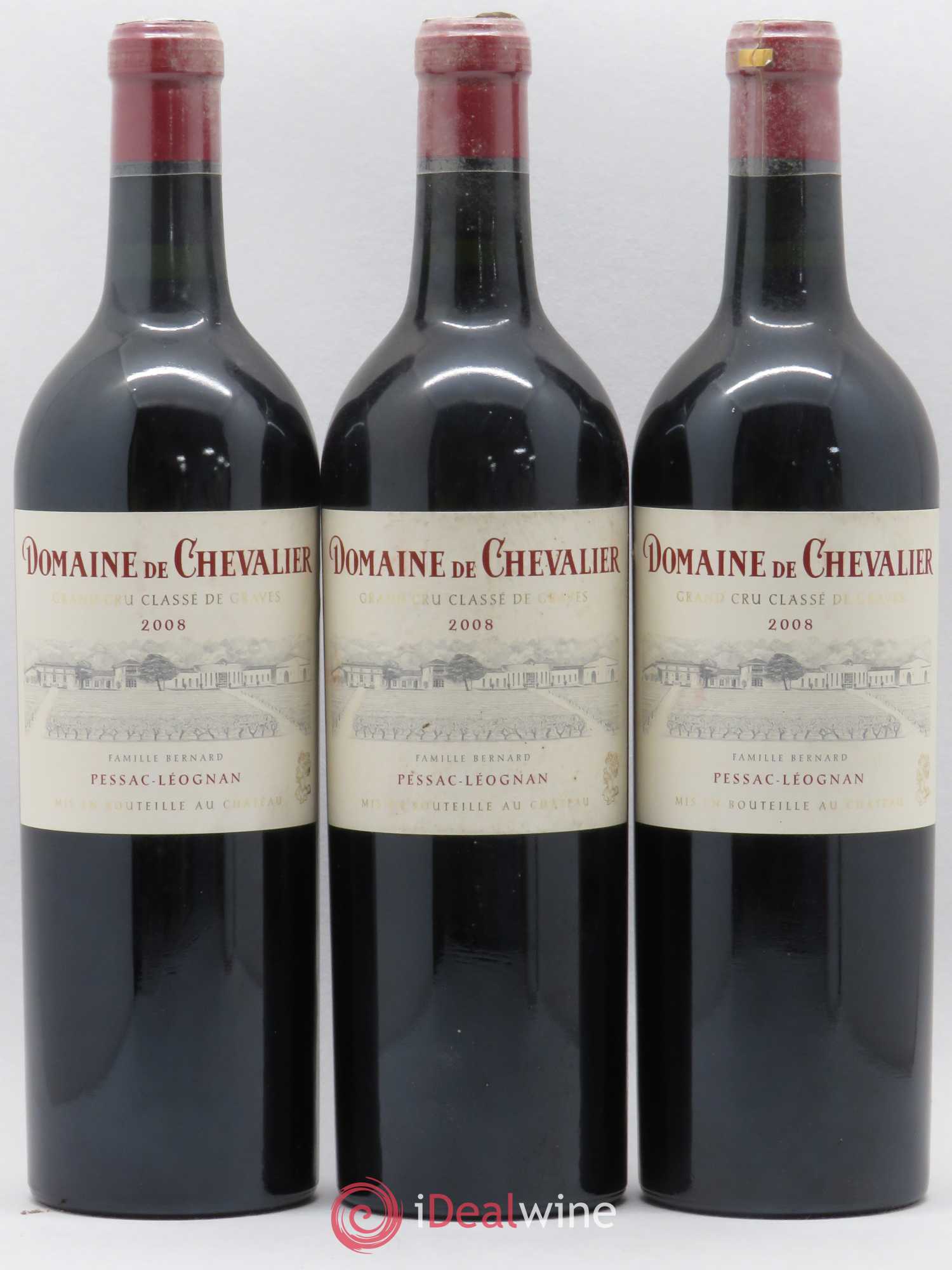 Domaine de Chevalier Cru Classé de Graves 2008 - Lot de 3 bouteilles - 0