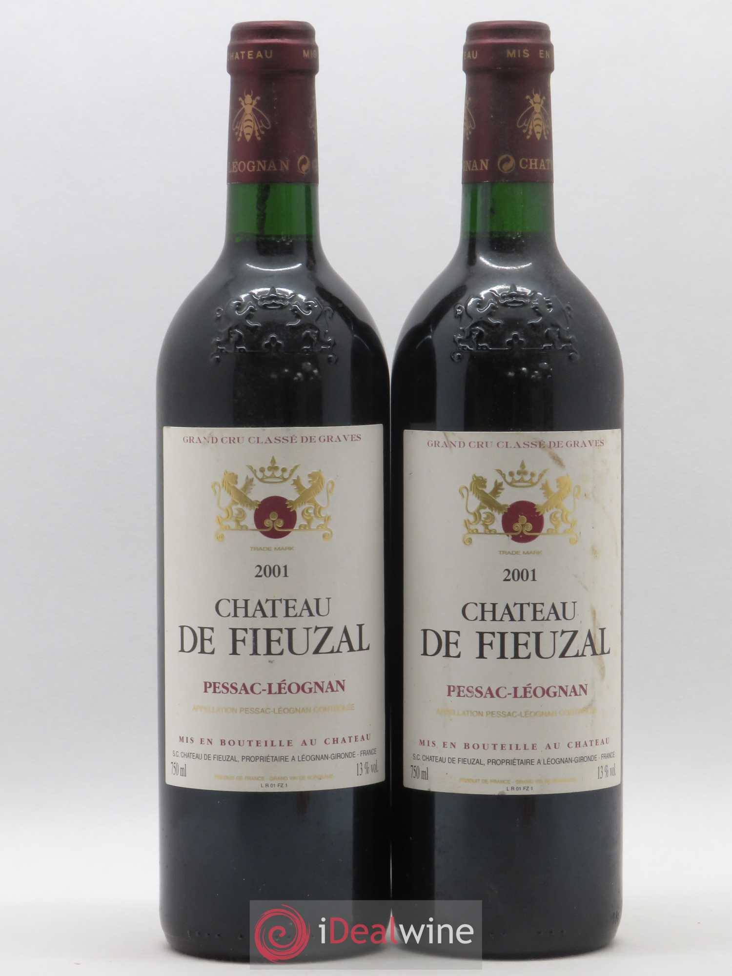 Château de Fieuzal Cru Classé de Graves 2001 - Lot de 2 bouteilles - 0