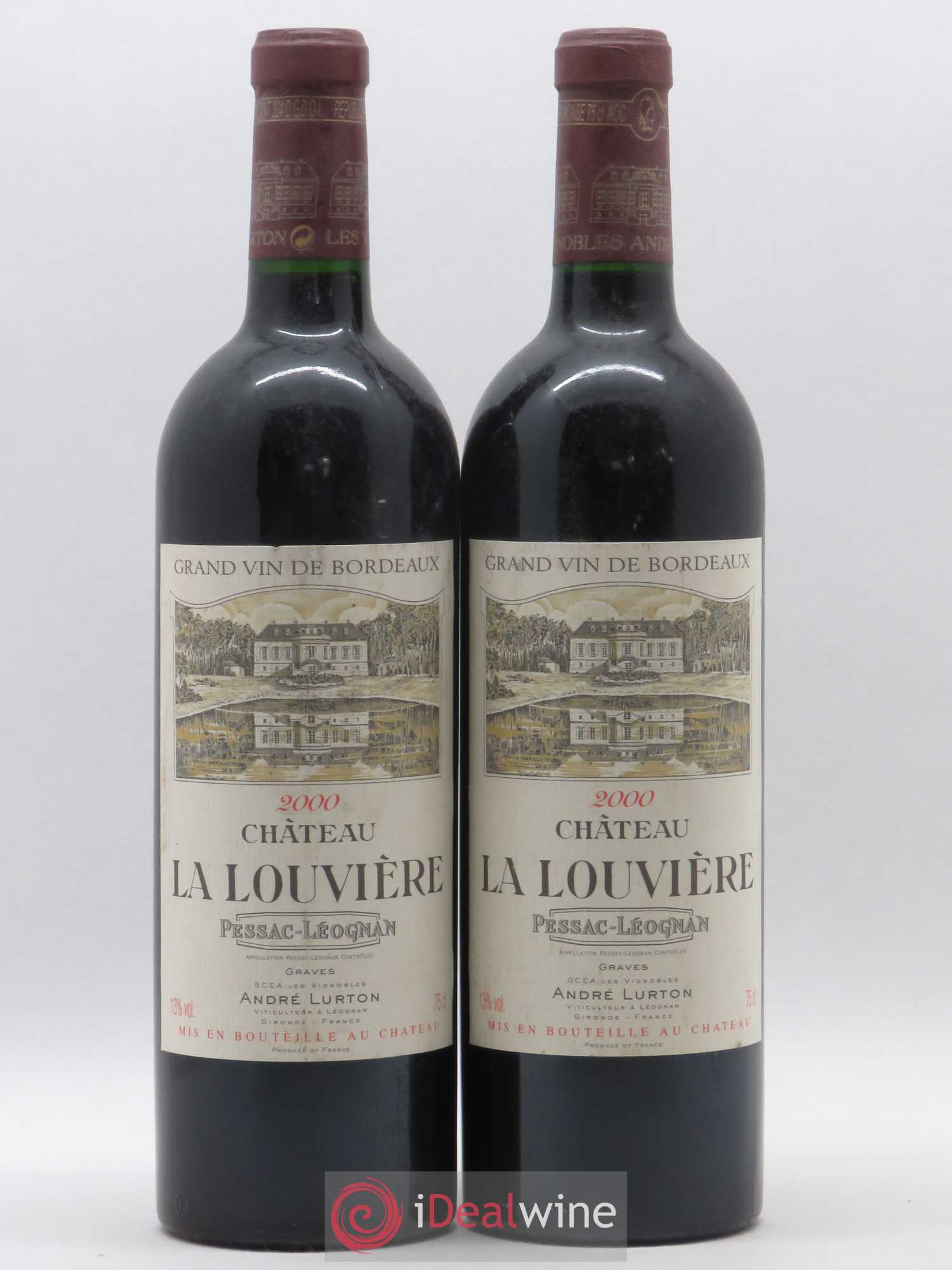 Château la Louvière 2000 - Lot de 2 bouteilles - 0