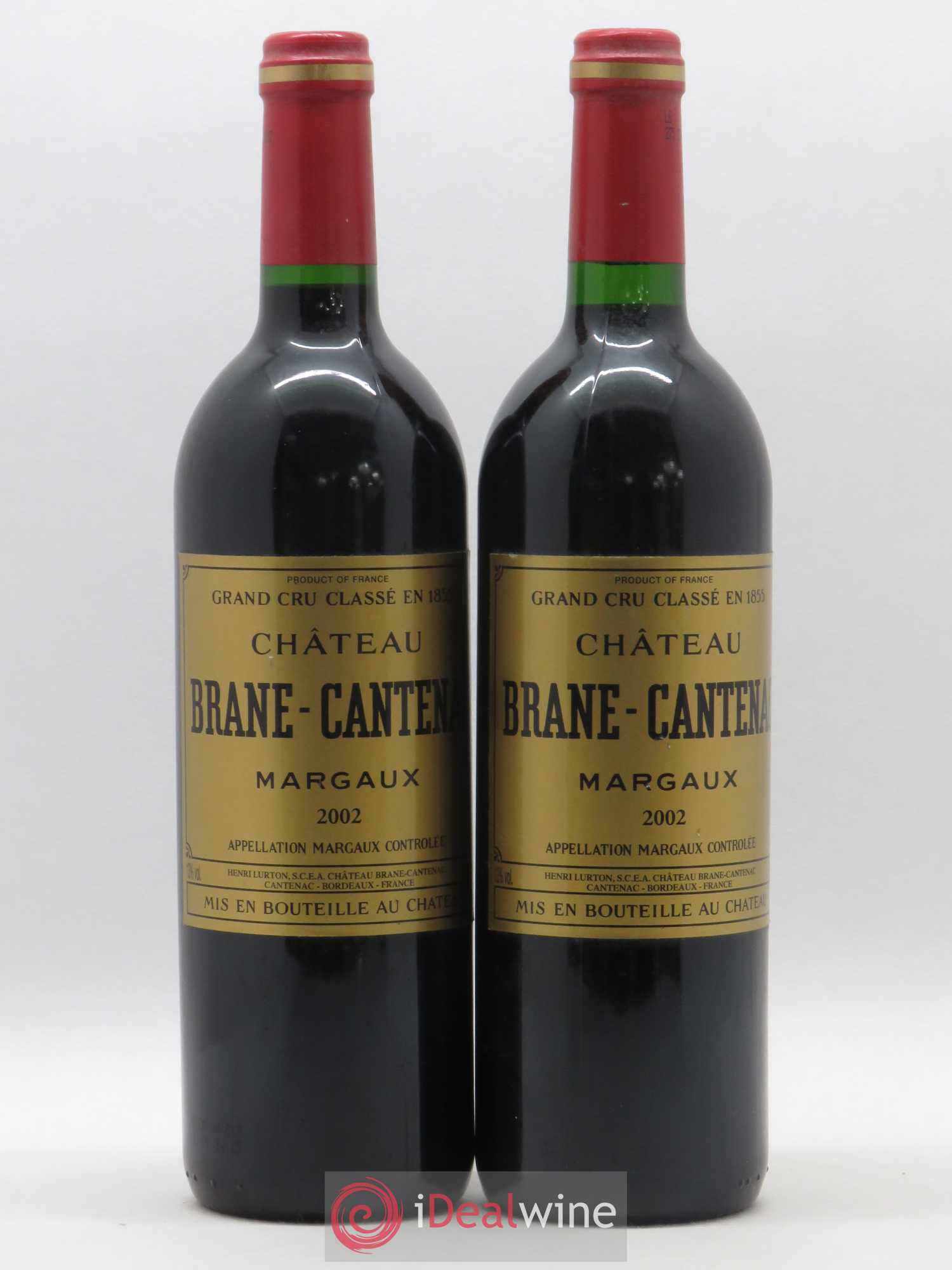 Château Brane Cantenac 2ème Grand Cru Classé 2002 - Lot de 2 bouteilles - 0