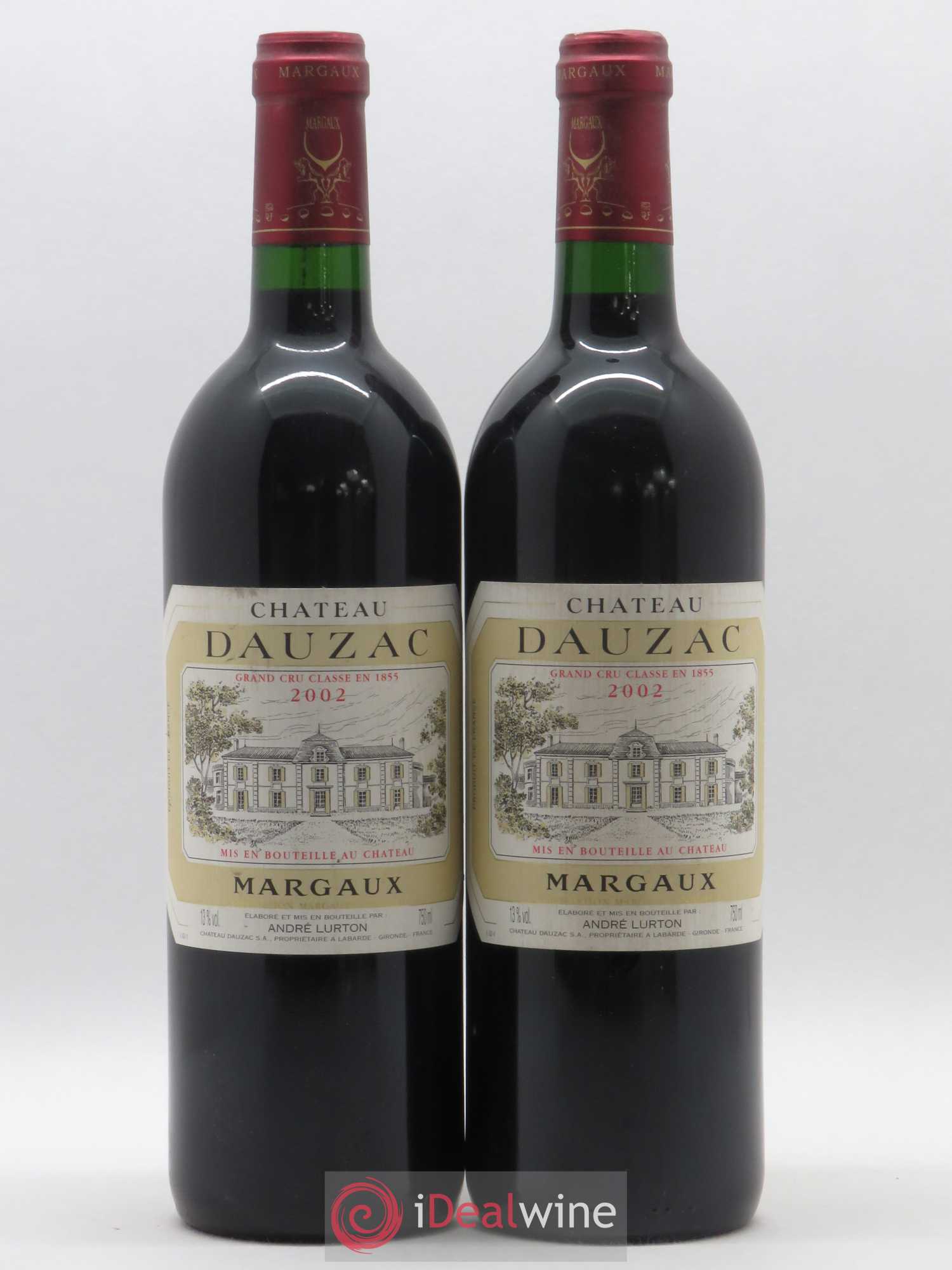 Château Dauzac 5ème Grand Cru Classé 2002 - Lot de 2 bouteilles - 0