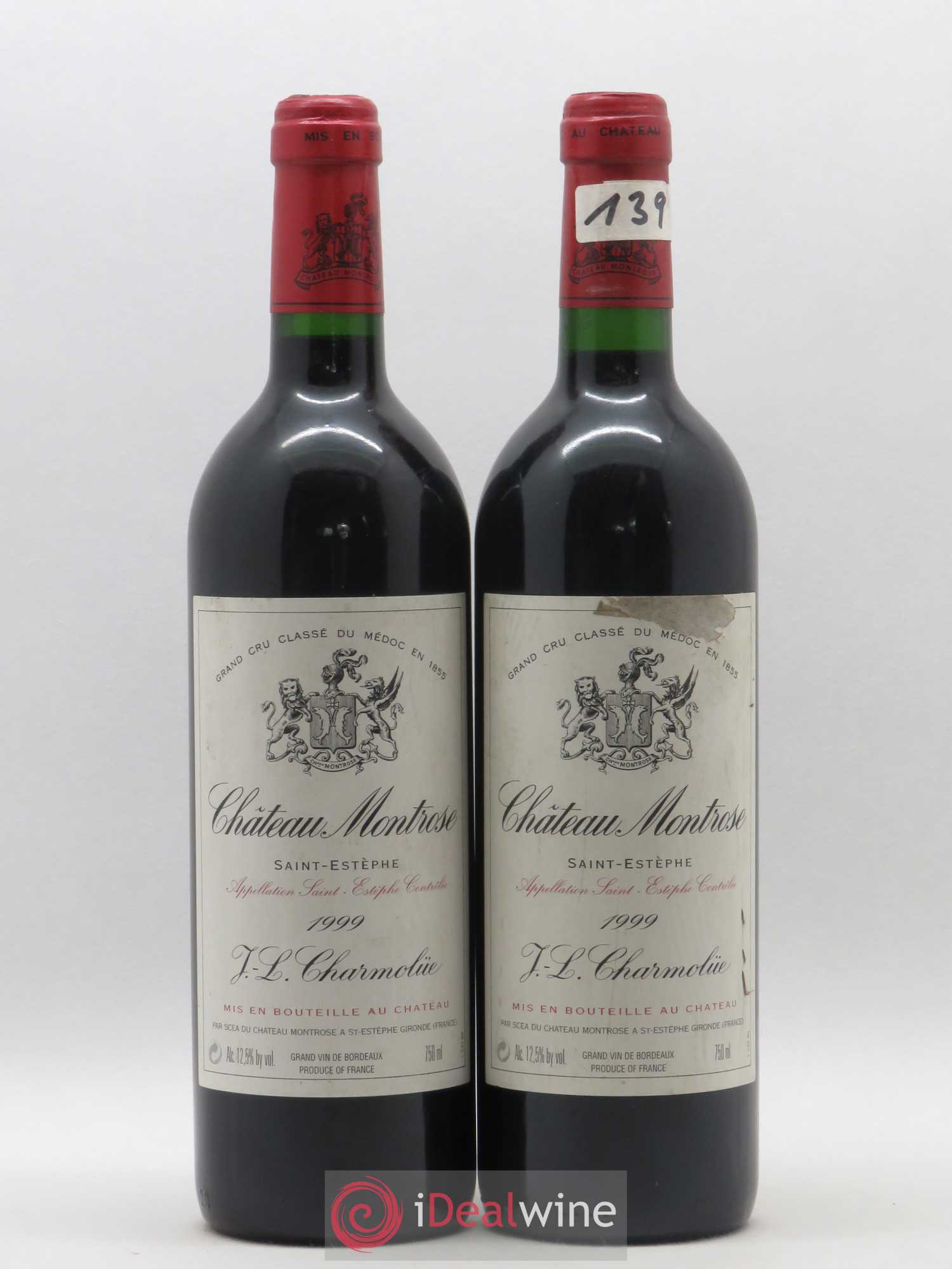 Château Montrose 2ème Grand Cru Classé 1999 - Lot de 2 bouteilles - 0