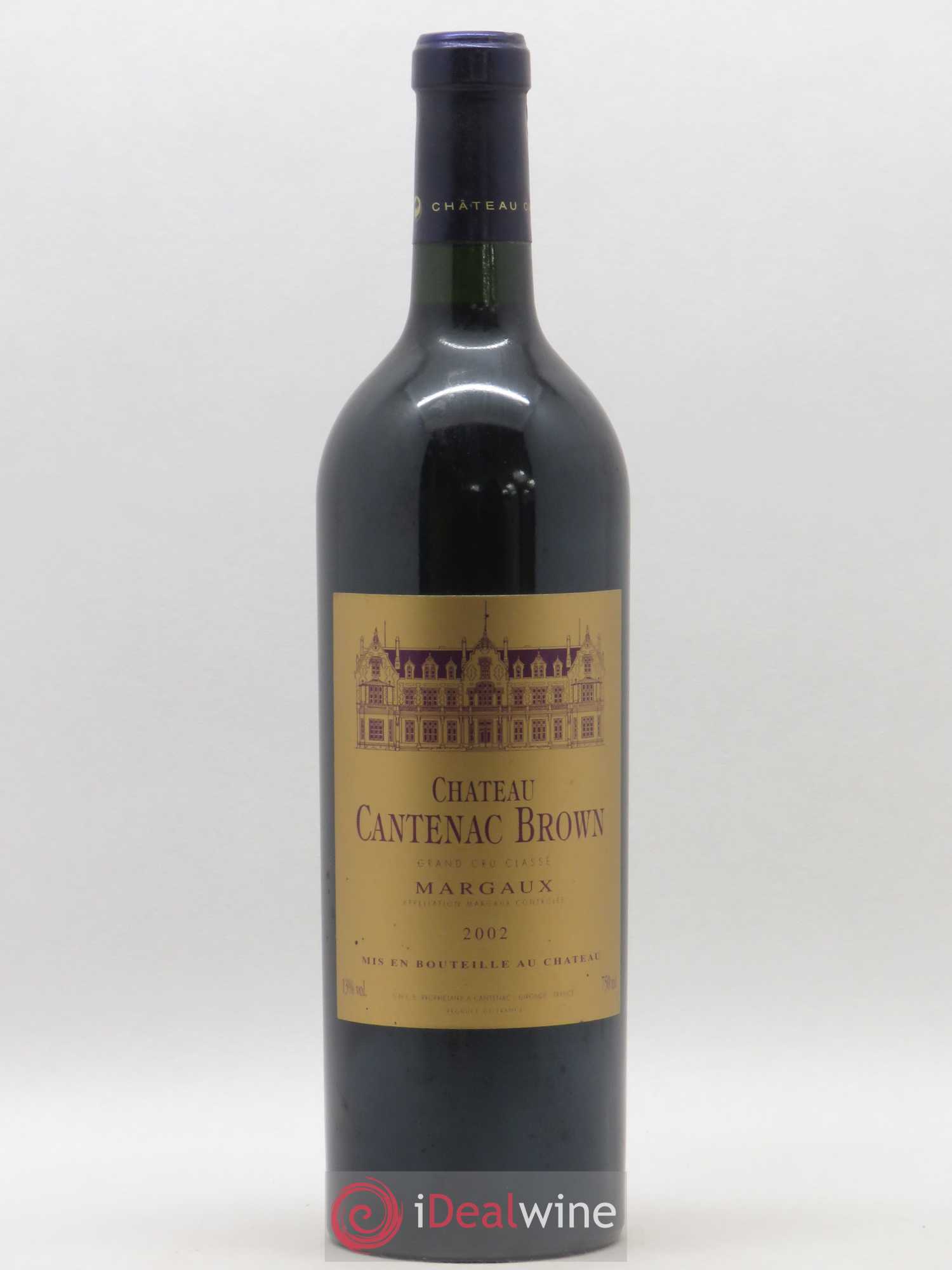 Château Cantenac Brown 3ème Grand Cru Classé 2002 - Lot de 1 bouteille - 0