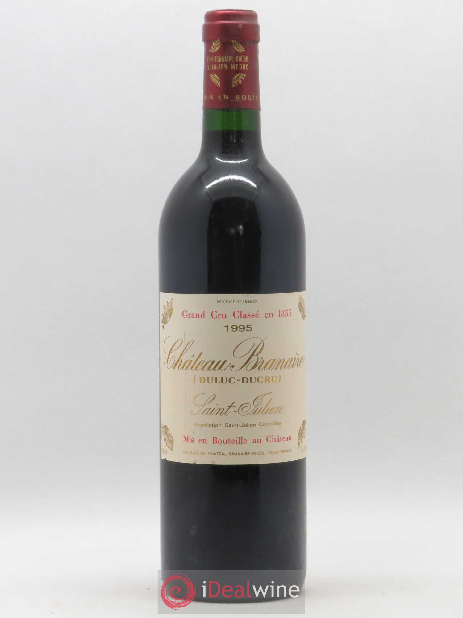Château Branaire Ducru 4ème Grand Cru Classé 1995 - Lot de 1 bouteille - 0