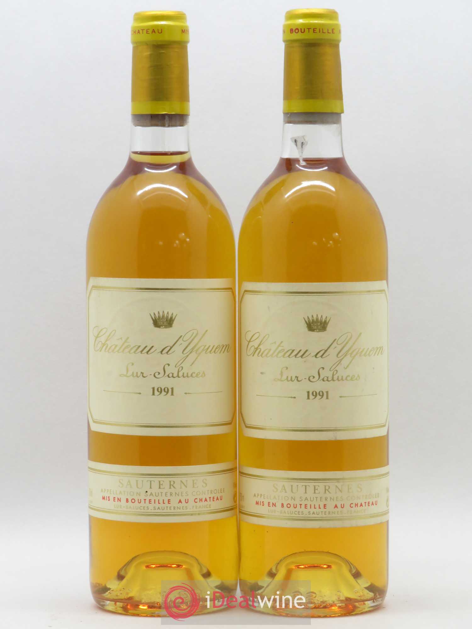 Château d' Yquem 1er Cru Classé Supérieur 1991 - Lotto di 2 bottiglie - 0