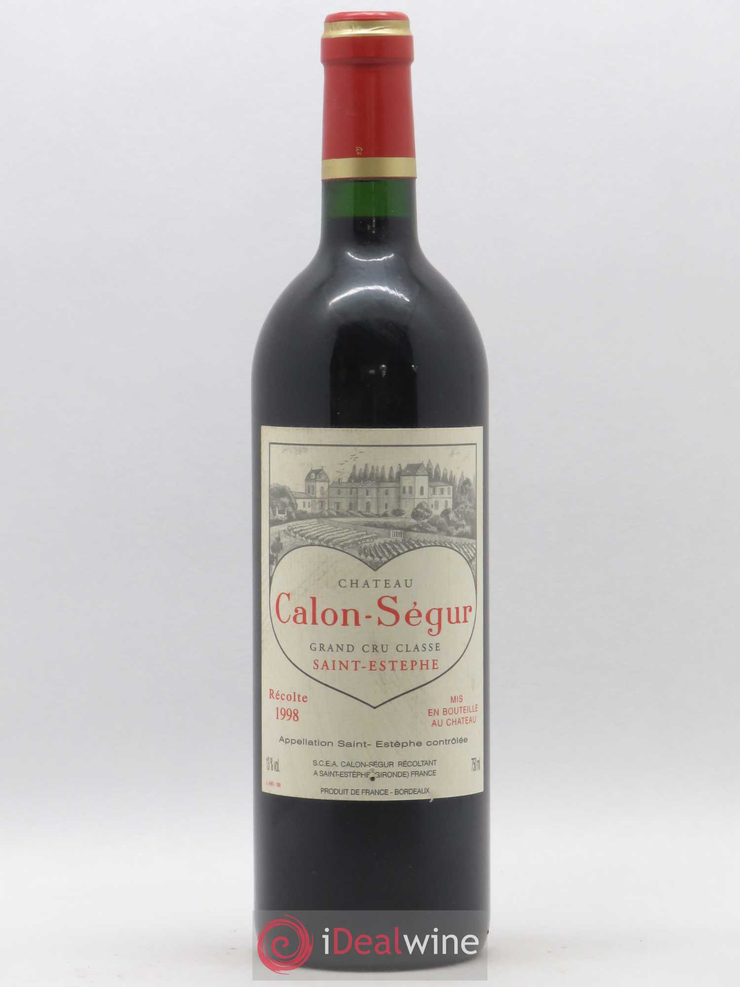 Château Calon Ségur 3ème Grand Cru Classé 1998 - Lot de 1 bouteille - 0