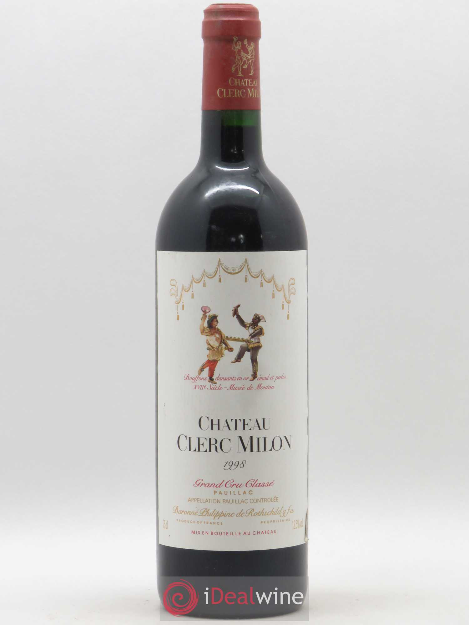 Château Clerc Milon 5ème Grand Cru Classé 1998 - Lot de 1 bouteille - 0
