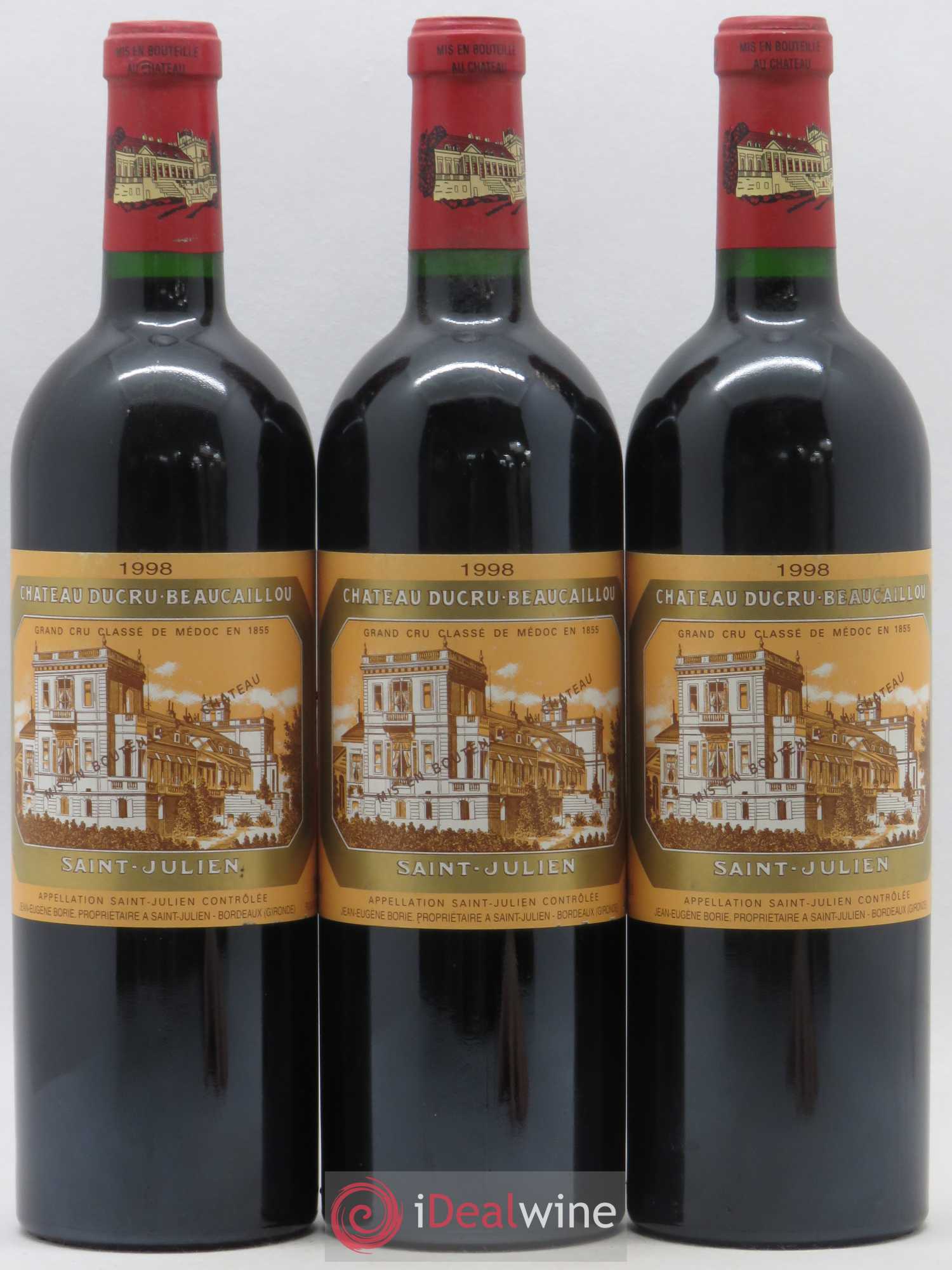 Château Ducru Beaucaillou 2ème Grand Cru Classé 1998 - Lot de 3 bouteilles - 0