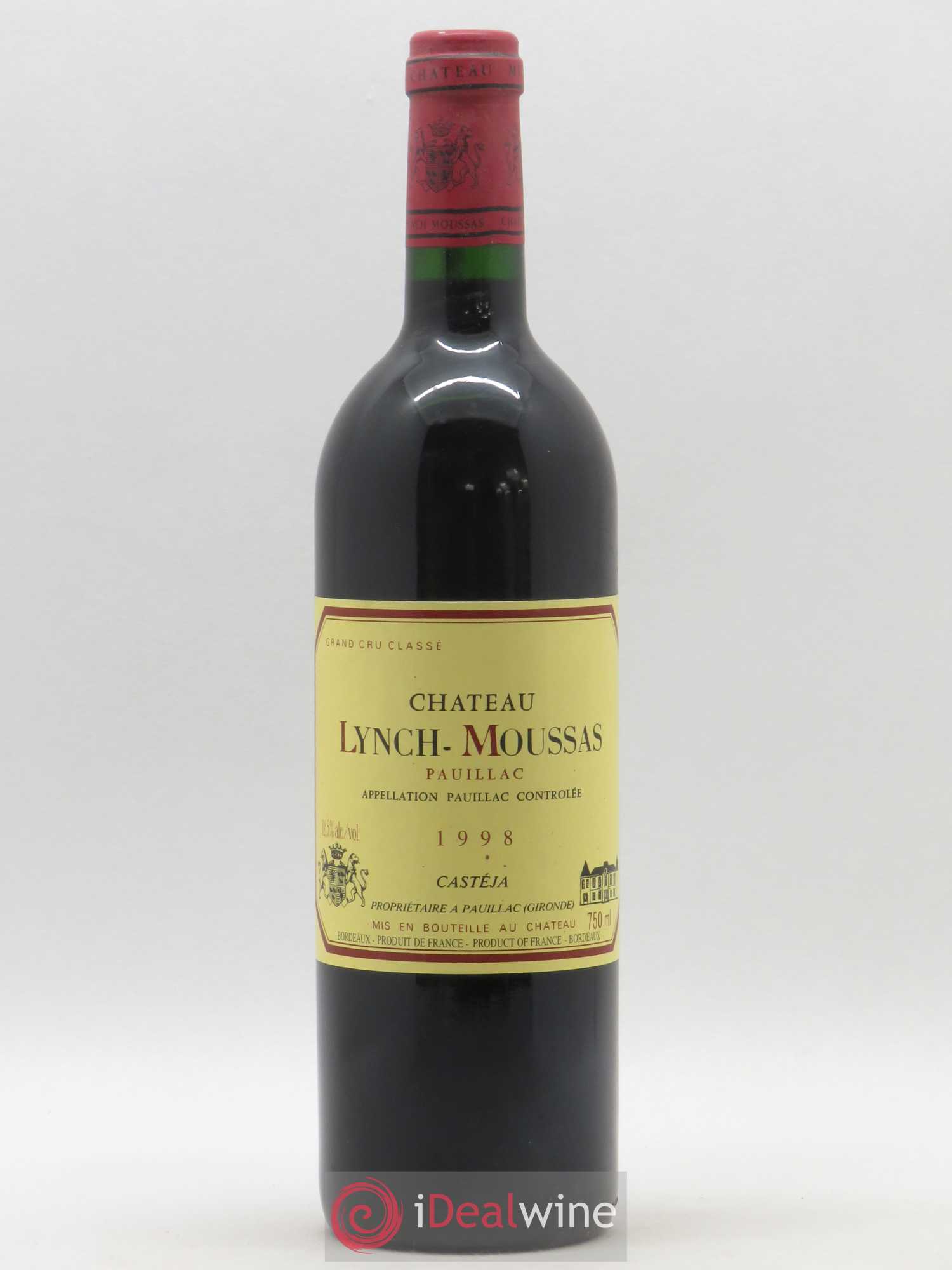 Château Lynch Moussas 5ème Grand Cru Classé 1998 - Lot de 1 bouteille - 0