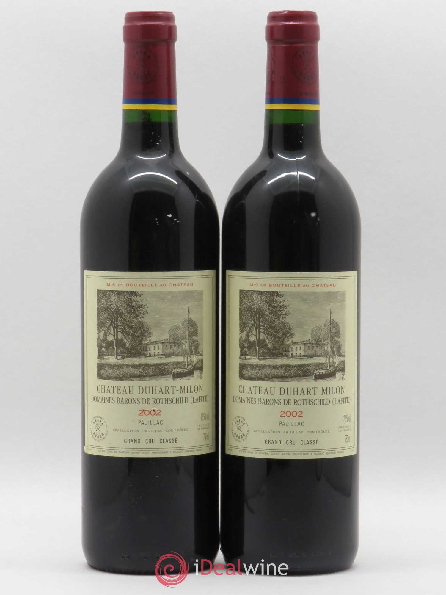 Château Duhart-Milon 4ème Grand Cru Classé 2002 - Lot de 2 bouteilles - 0