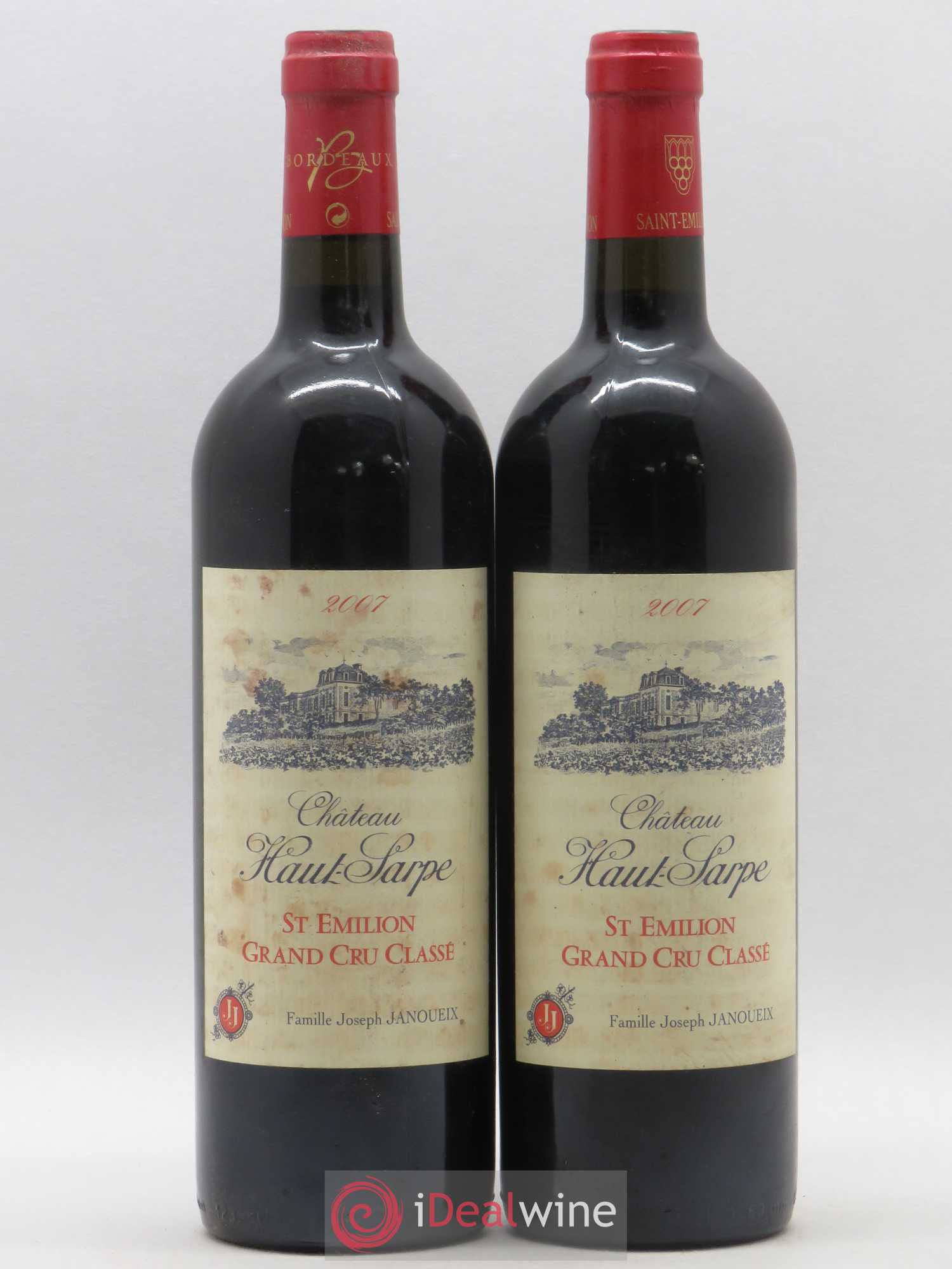Château Haut Sarpe Grand Cru Classé 2007 - Lot de 2 bouteilles - 0