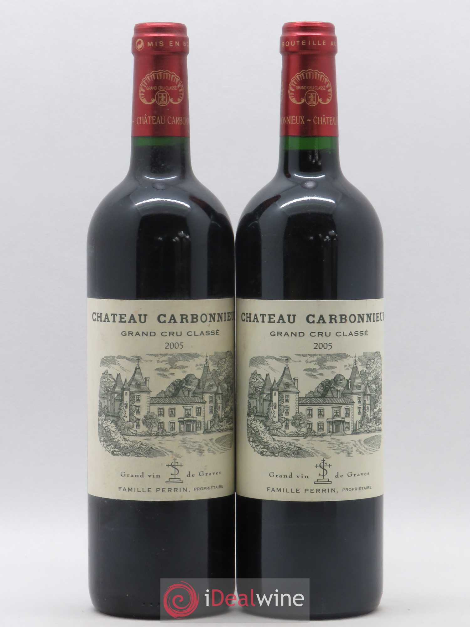 Château Carbonnieux Cru Classé de Graves 2005 - Lot de 2 bouteilles - 0