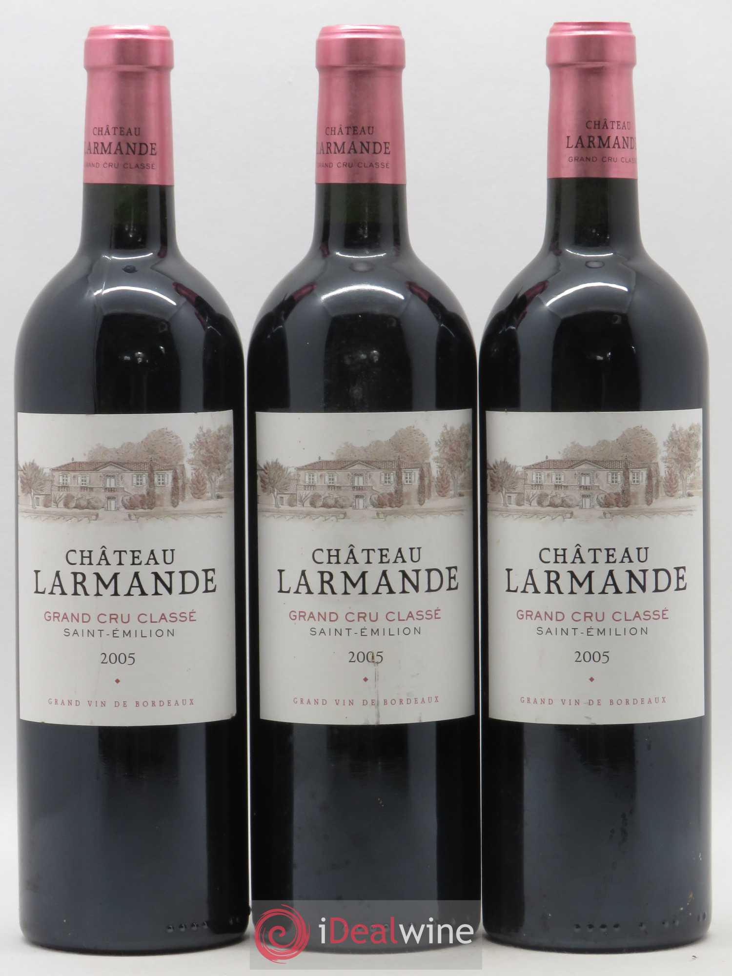 Château Larmande Grand Cru Classé 2005 - Lot de 3 bouteilles - 0