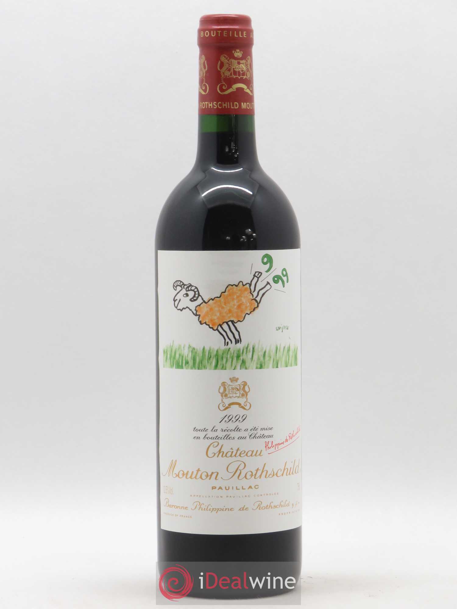 Château Mouton Rothschild 1er Grand Cru Classé 1999 - Lot de 1 bouteille - 0