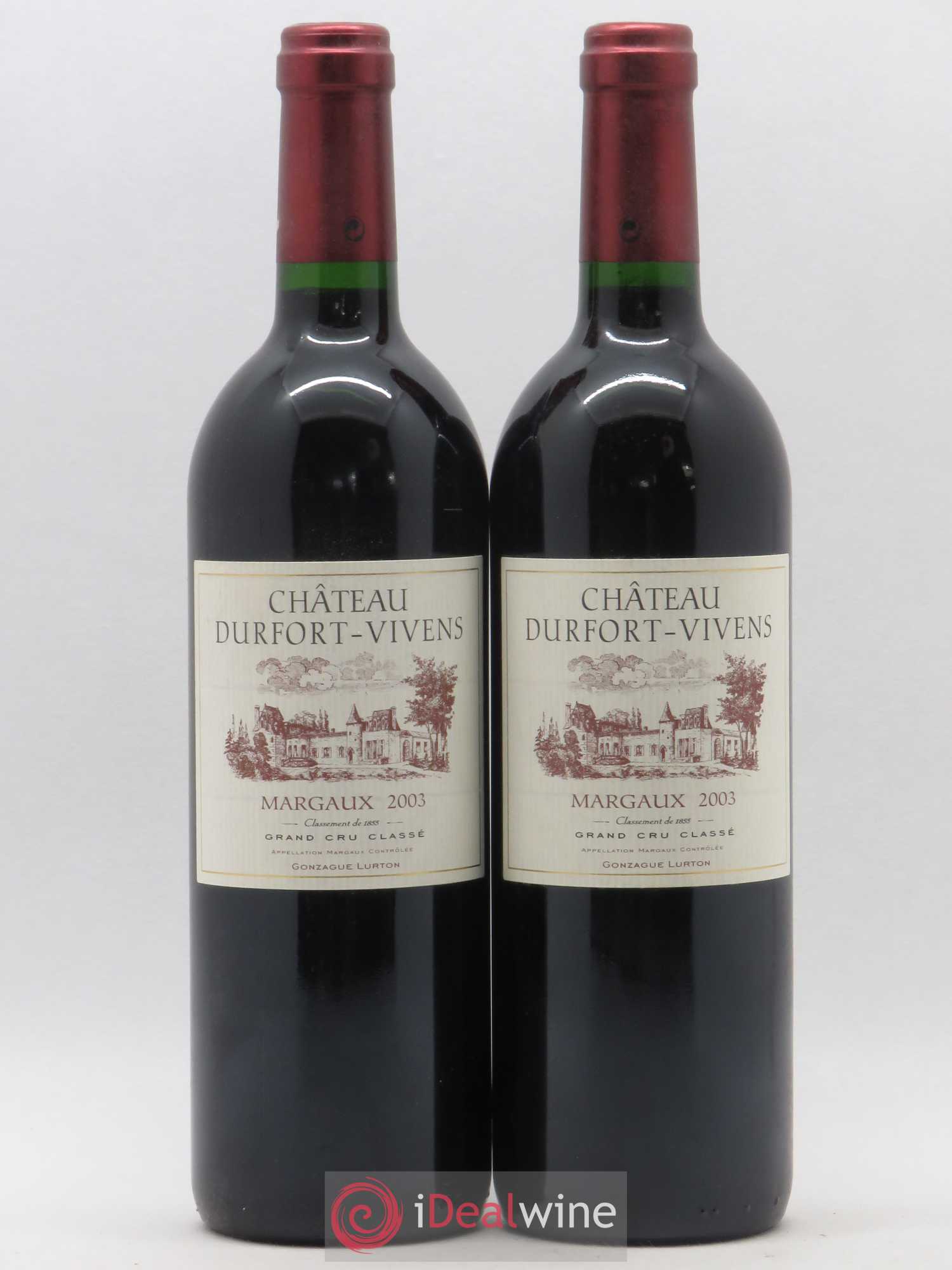 Château Durfort Vivens 2ème Grand Cru Classé 2003 - Lot de 2 bouteilles - 0