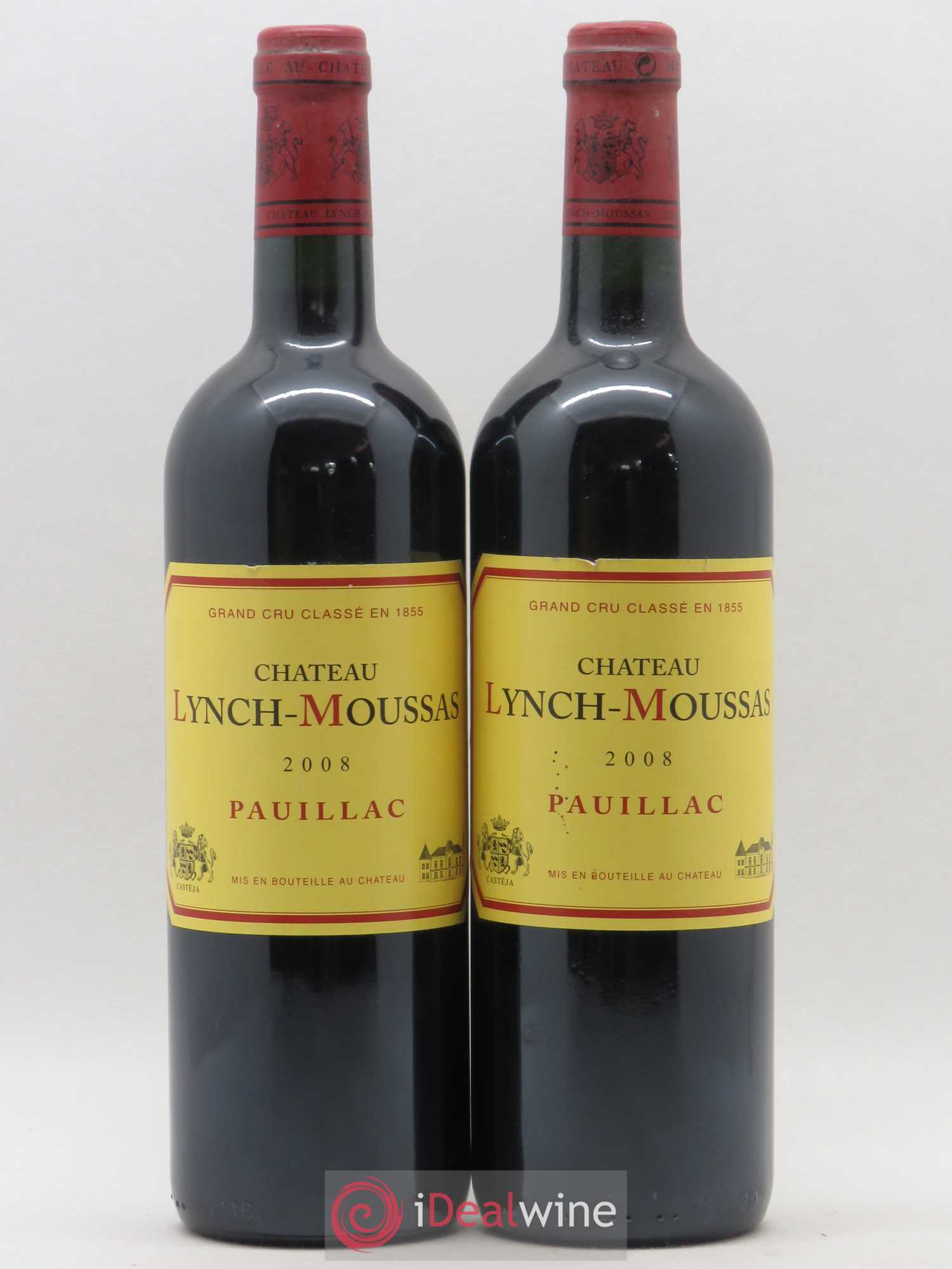 Château Lynch Moussas 5ème Grand Cru Classé 2008 - Lot de 2 bouteilles - 0