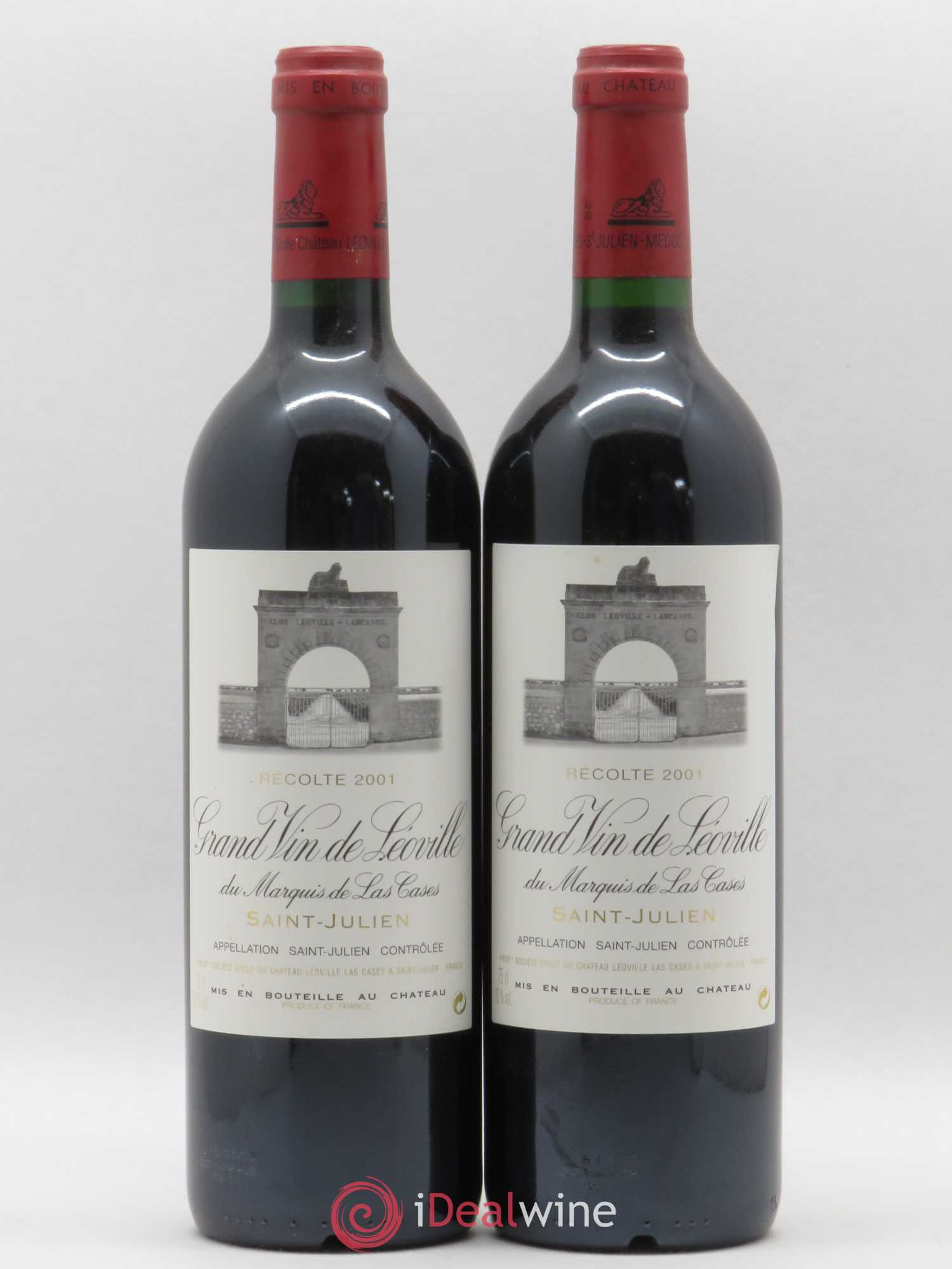 Château Léoville Las Cases 2ème Grand Cru Classé 2001 - Lot de 2 bouteilles - 0