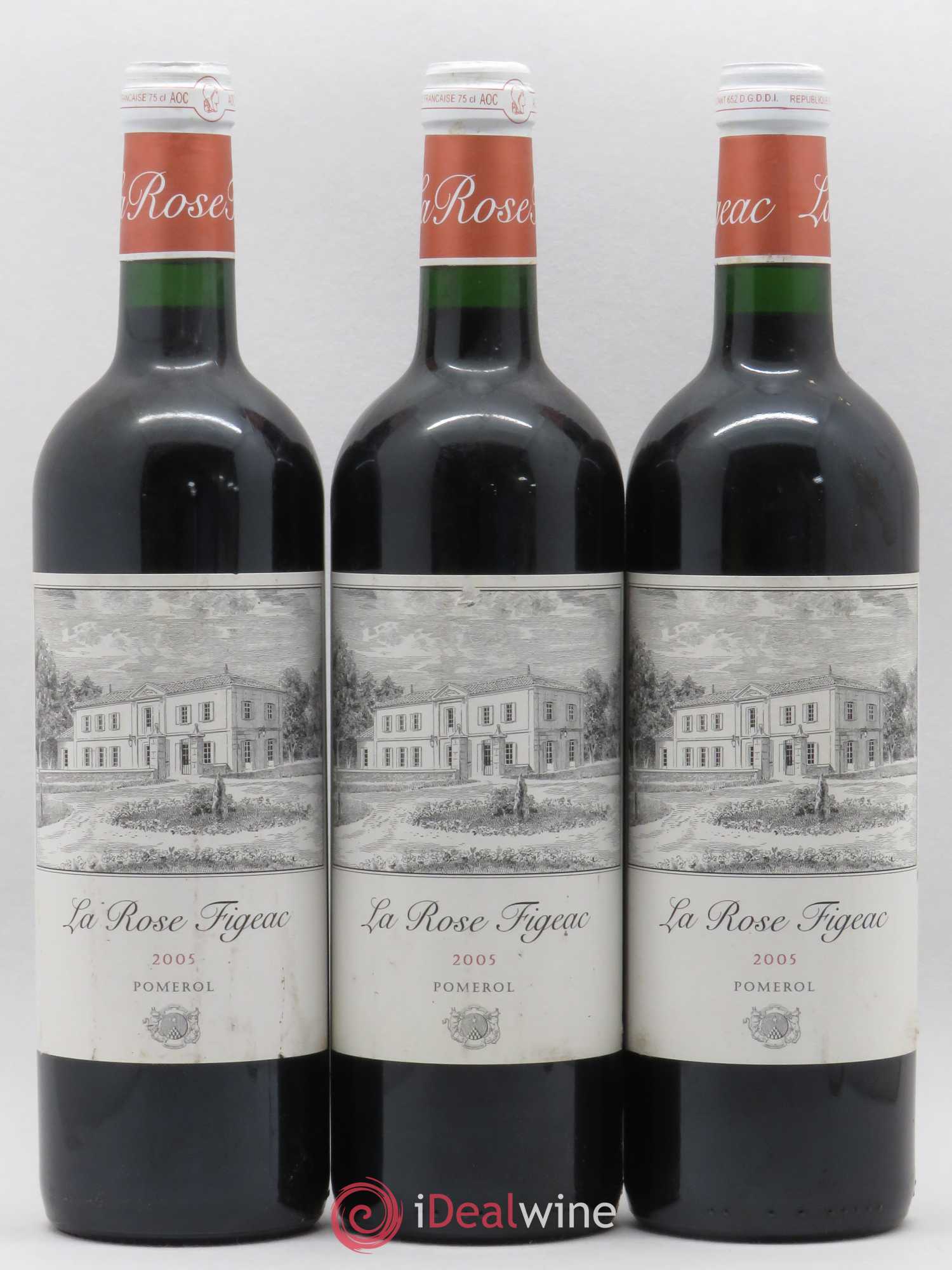 Château la Rose Figeac 2005 - Lot de 3 bouteilles - 0