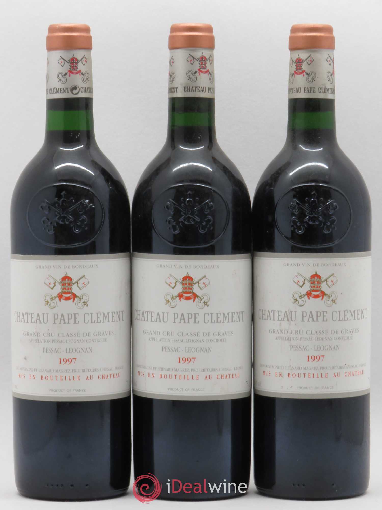 Château Pape Clément Cru Classé de Graves 1997 - Lot de 3 bouteilles - 0